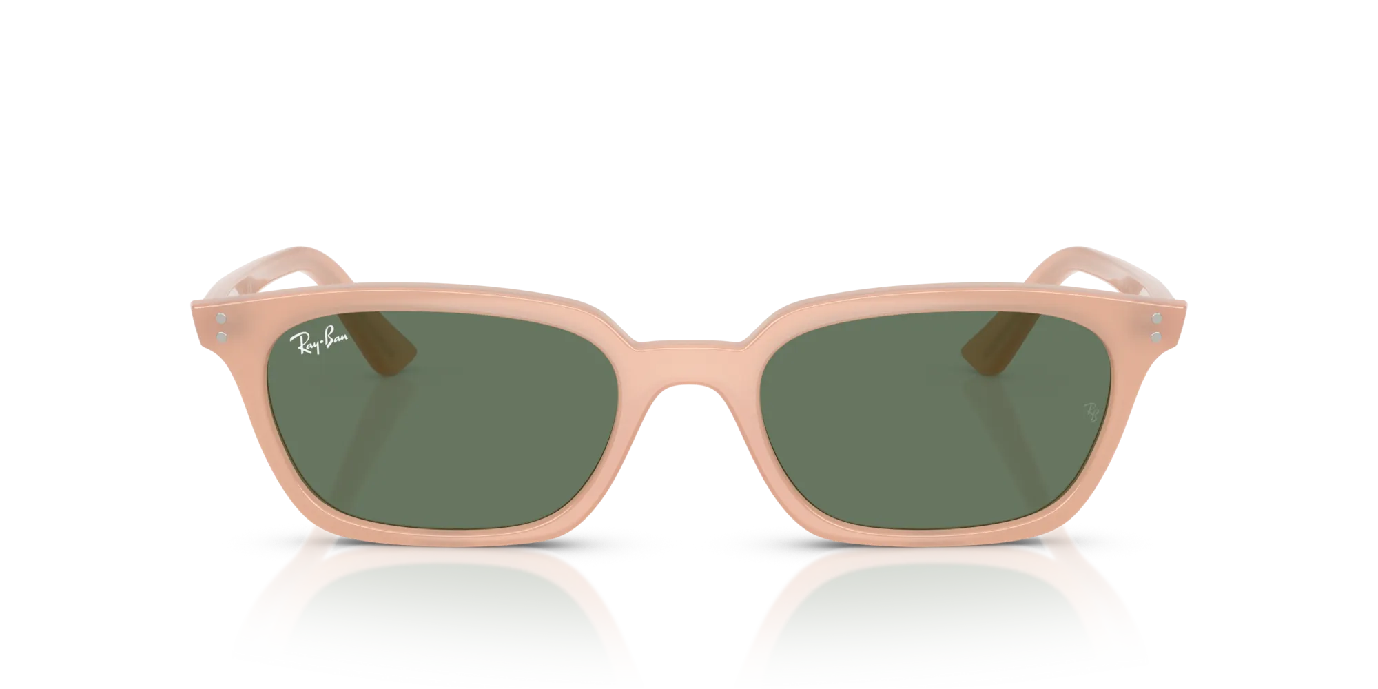 Ray - Ban RB4456 ZAYA 681182 Occhiali da sole Iniettato Rosa Verde Pillow Normale - immagine 3
