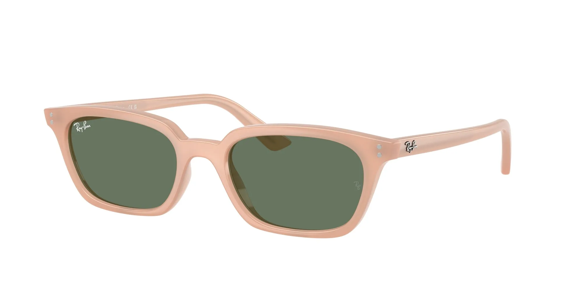 Ray - Ban RB4456 ZAYA 681182 Occhiali da sole Iniettato Rosa Verde Pillow Normale - immagine 1