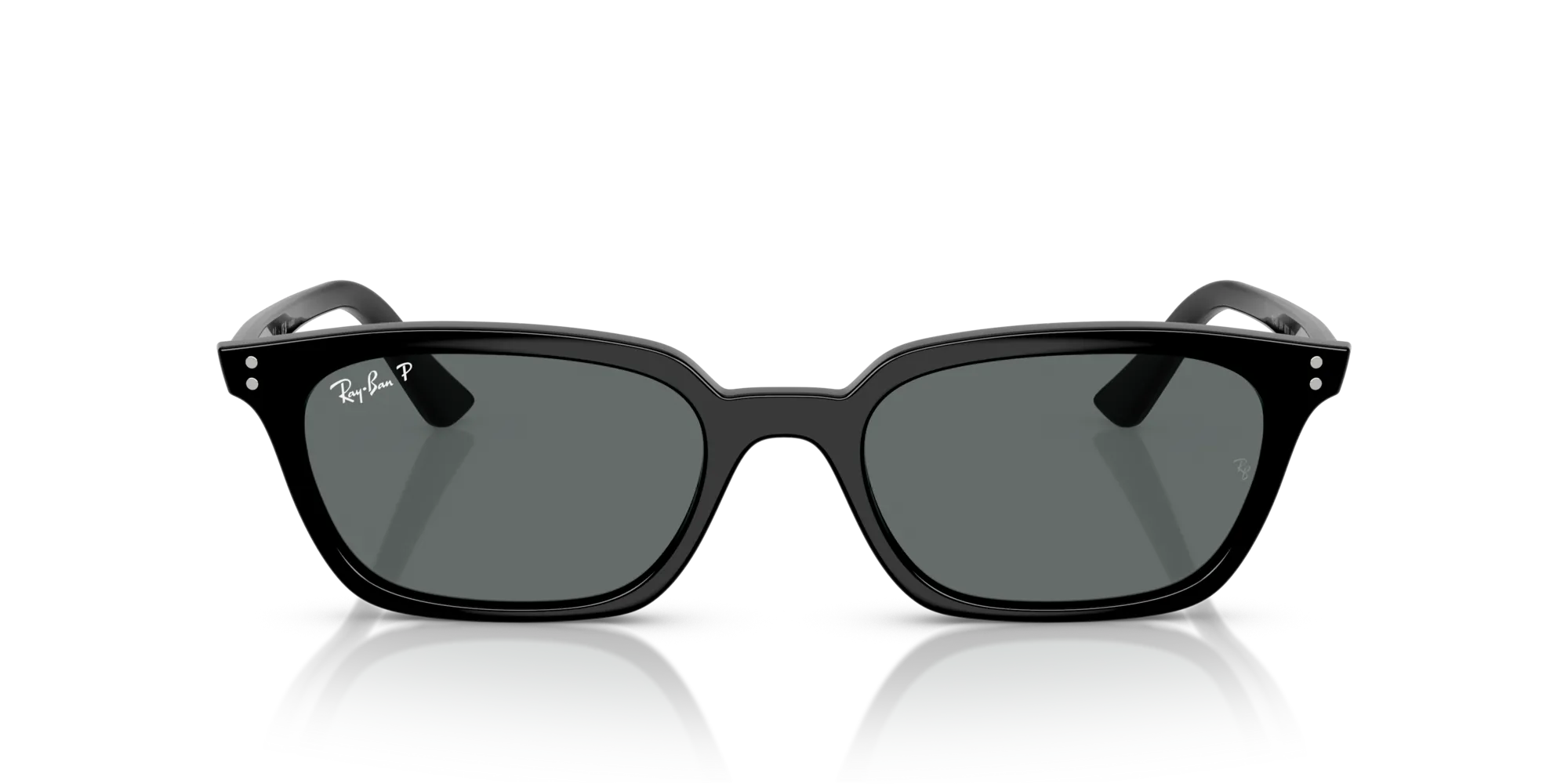 Ray - Ban RB4456 ZAYA 667781 Occhiali da sole Iniettato Nero Grigio Pillow Polarizzata - immagine 3