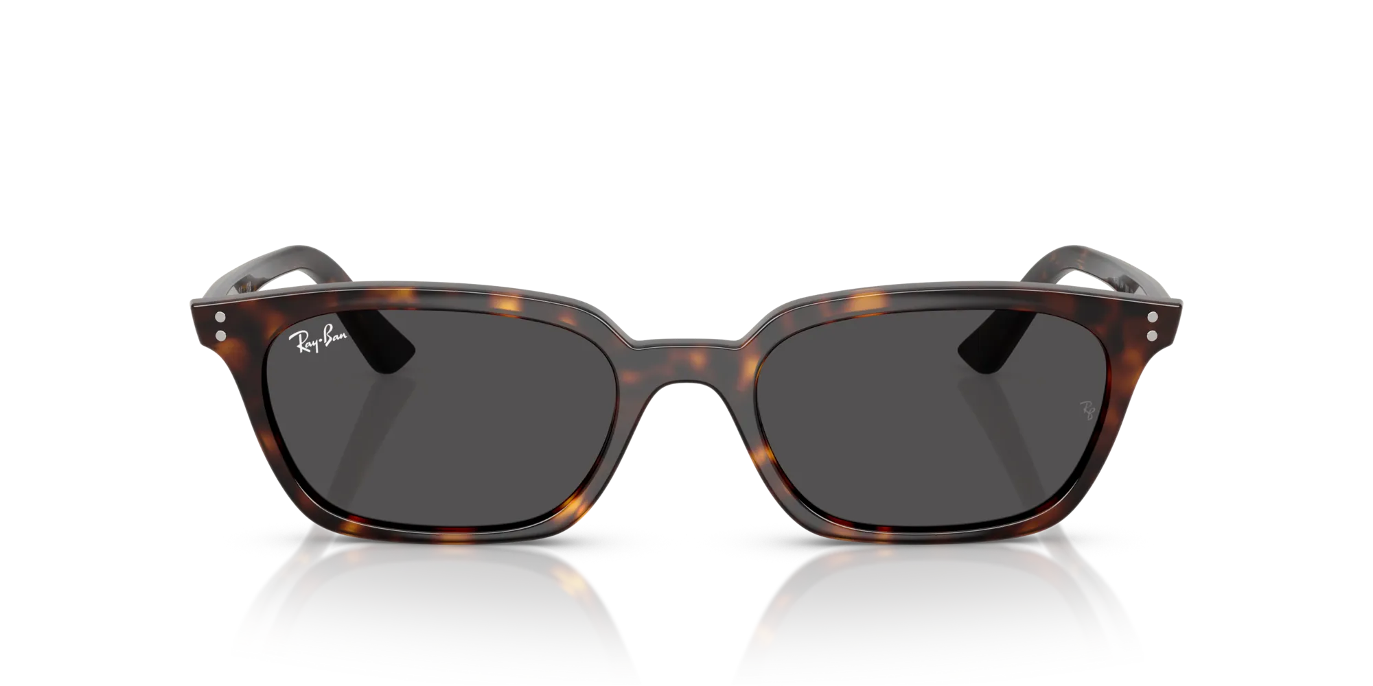 Ray - Ban RB4456 ZAYA 135987 Occhiali da sole Iniettato Tartaruga Grigio Pillow Normale - immagine 3