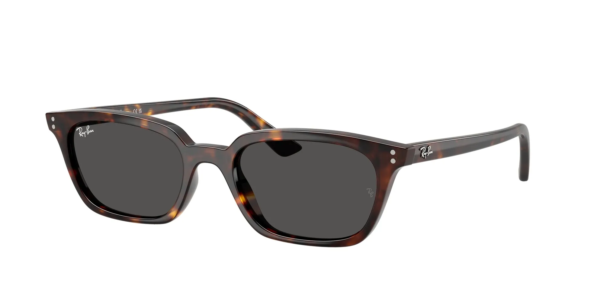 Ray - Ban RB4456 ZAYA 135987 Occhiali da sole Iniettato Tartaruga Grigio Pillow Normale - immagine 1