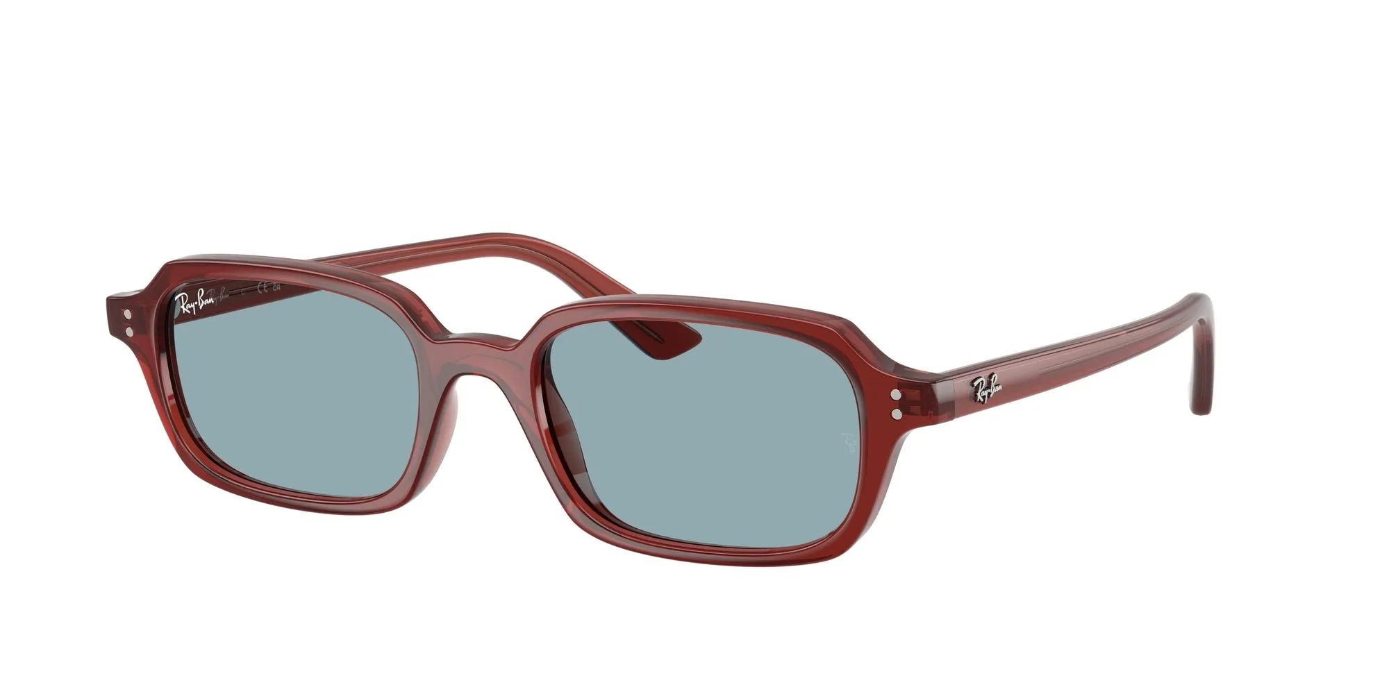 Ray - Ban RB4455 ZURI 680980 Occhiali da sole Iniettato Marrone Blu Pillow Normale - immagine 1