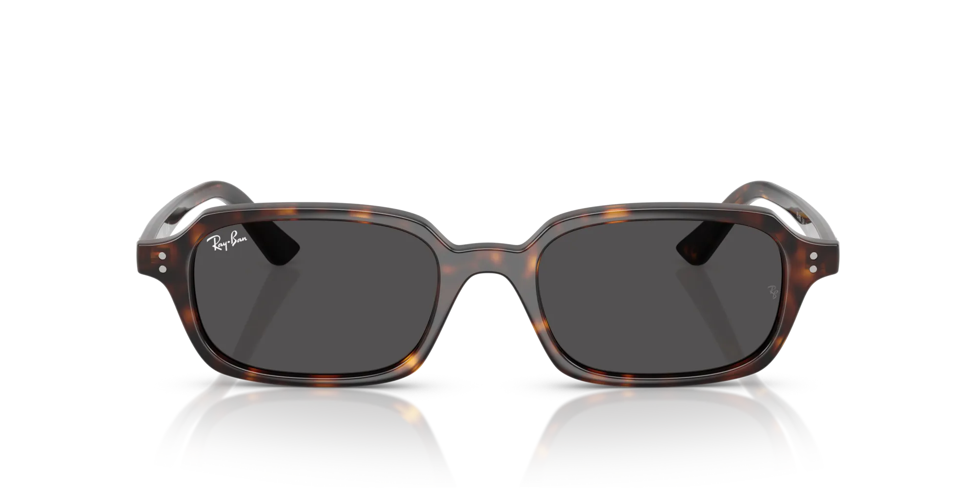 Ray - Ban RB4455 ZURI 135987 Occhiali da sole Iniettato Tartaruga Grigio Pillow Normale - immagine 3