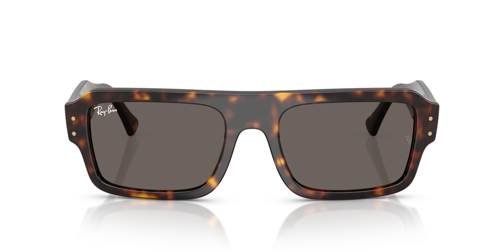 Ray - Ban RB4454 FLACKO 1359B1 Occhiali da sole Acetato Tartaruga Grigio Squadrata Normale - immagine 3