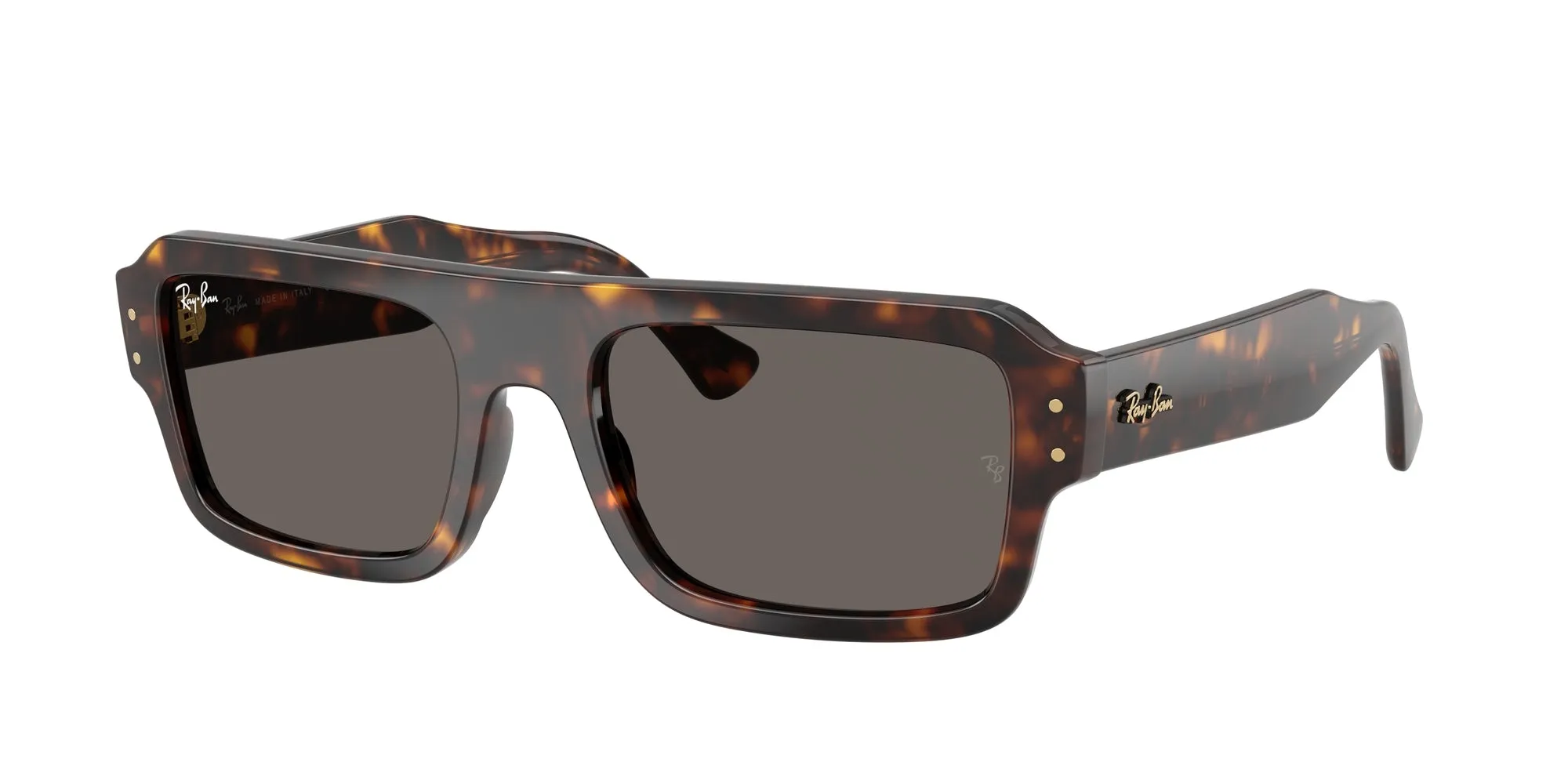 Ray - Ban RB4454 FLACKO 1359B1 Occhiali da sole Acetato Tartaruga Grigio Squadrata Normale - immagine 1