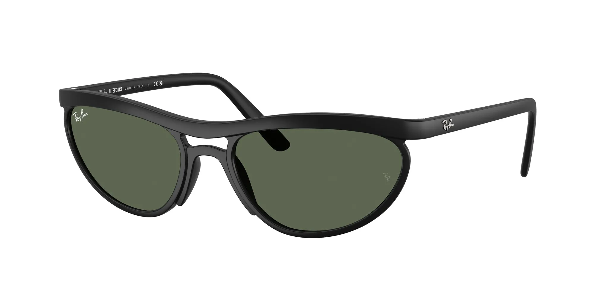 Ray - Ban RB4453 601S71 Occhiali da sole Peek Nero Verde Pillow Normale - immagine 1