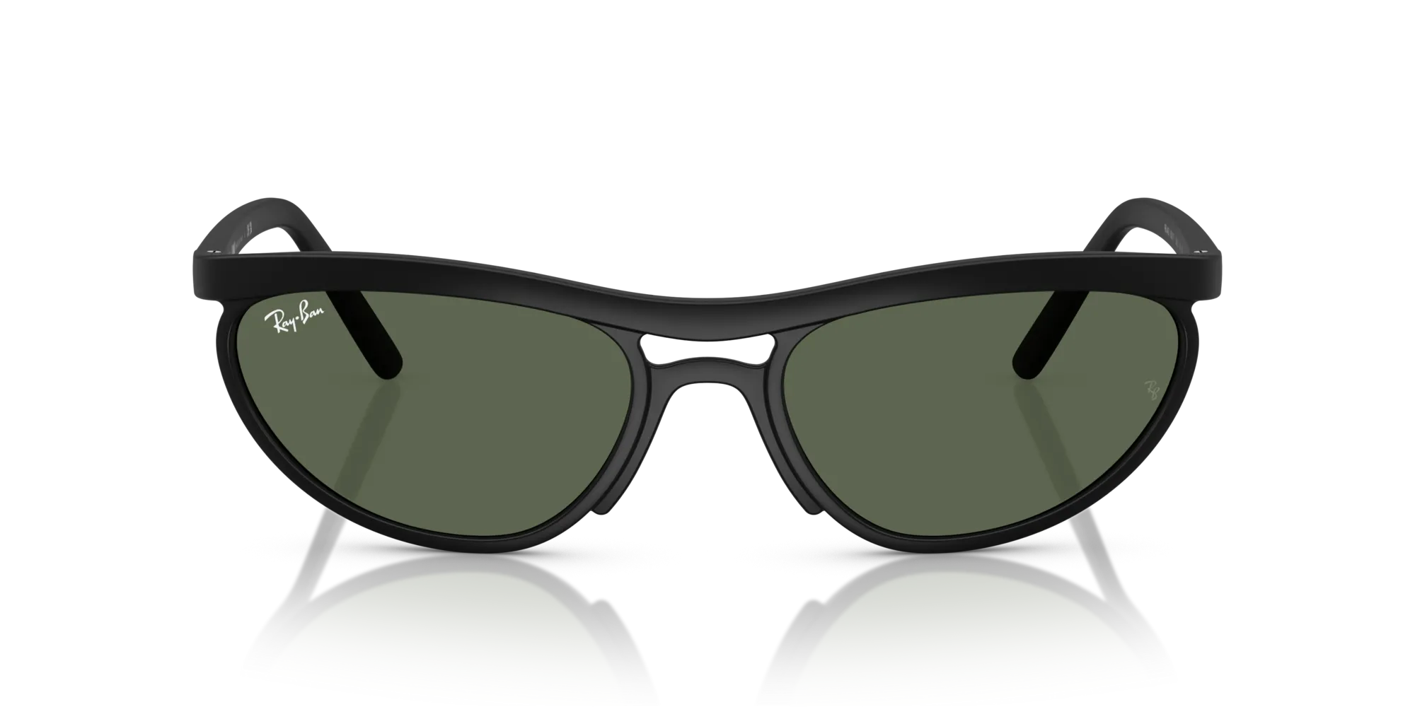 Ray - Ban RB4453 601S71 Occhiali da sole Peek Nero Verde Pillow Normale - immagine 3