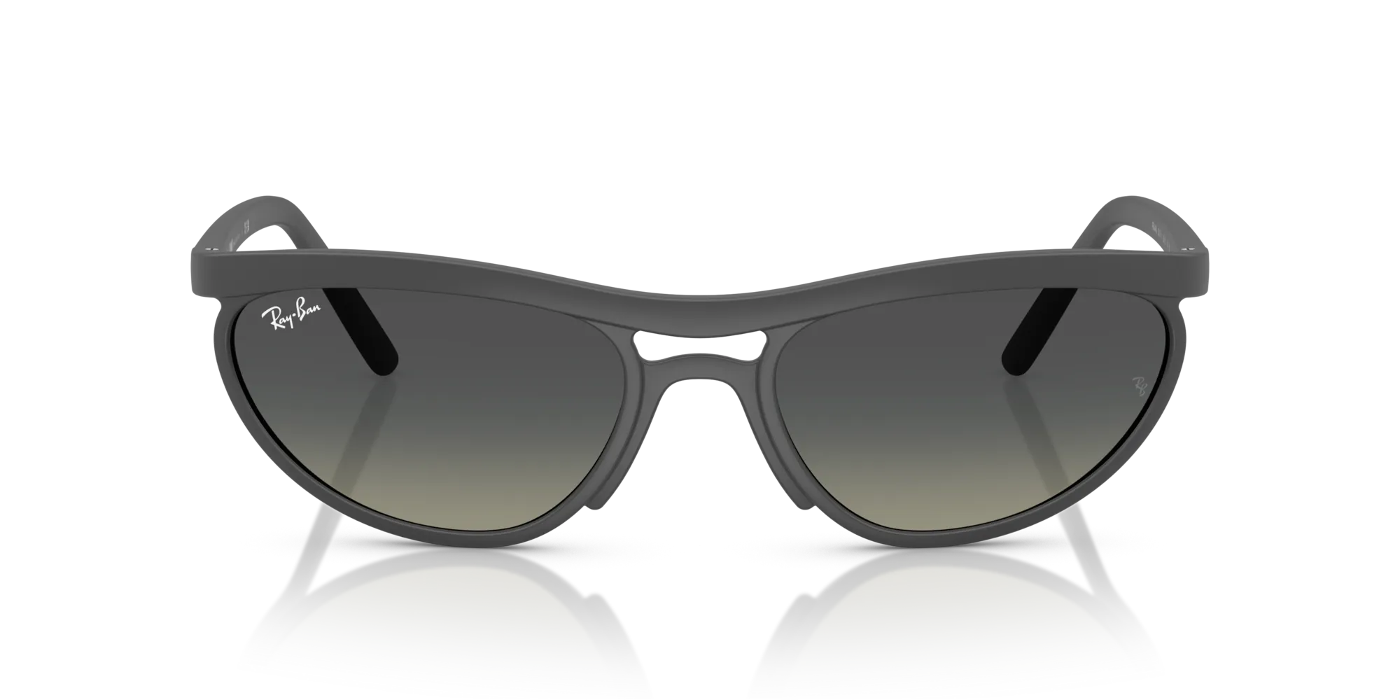 Ray - Ban RB4453 601711 Occhiali da sole Peek Grigio Grigio Pillow Normale Sfumato - immagine 3