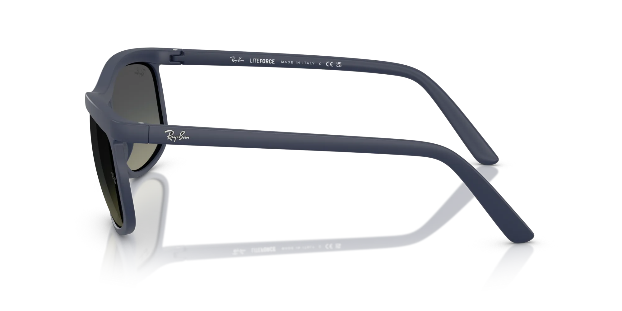 Ray - Ban RB4452 633111 Occhiali da sole Peek Blu Grigio Squadrata Normale Sfumato - immagine 4