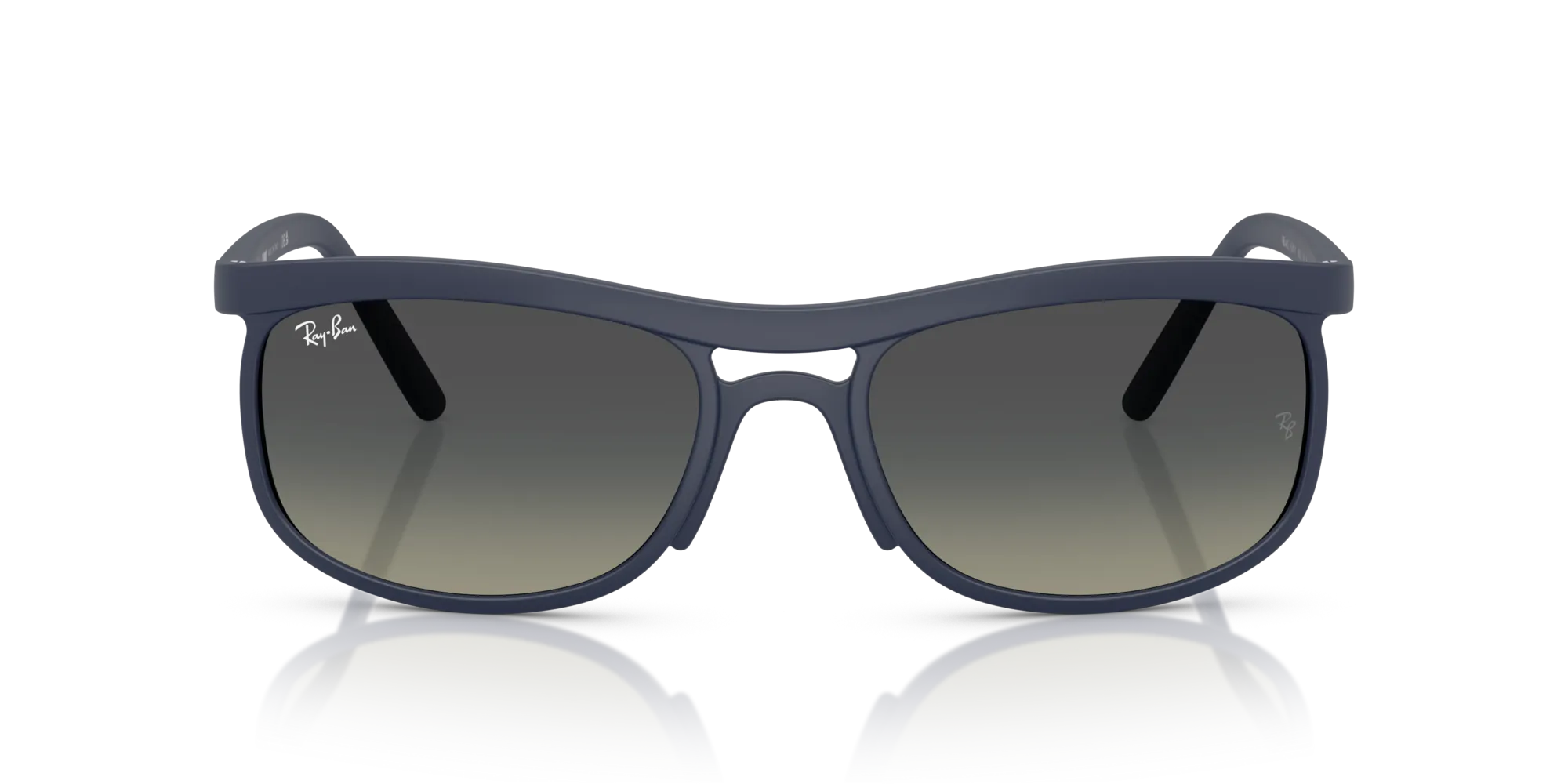 Ray - Ban RB4452 633111 Occhiali da sole Peek Blu Grigio Squadrata Normale Sfumato - immagine 3