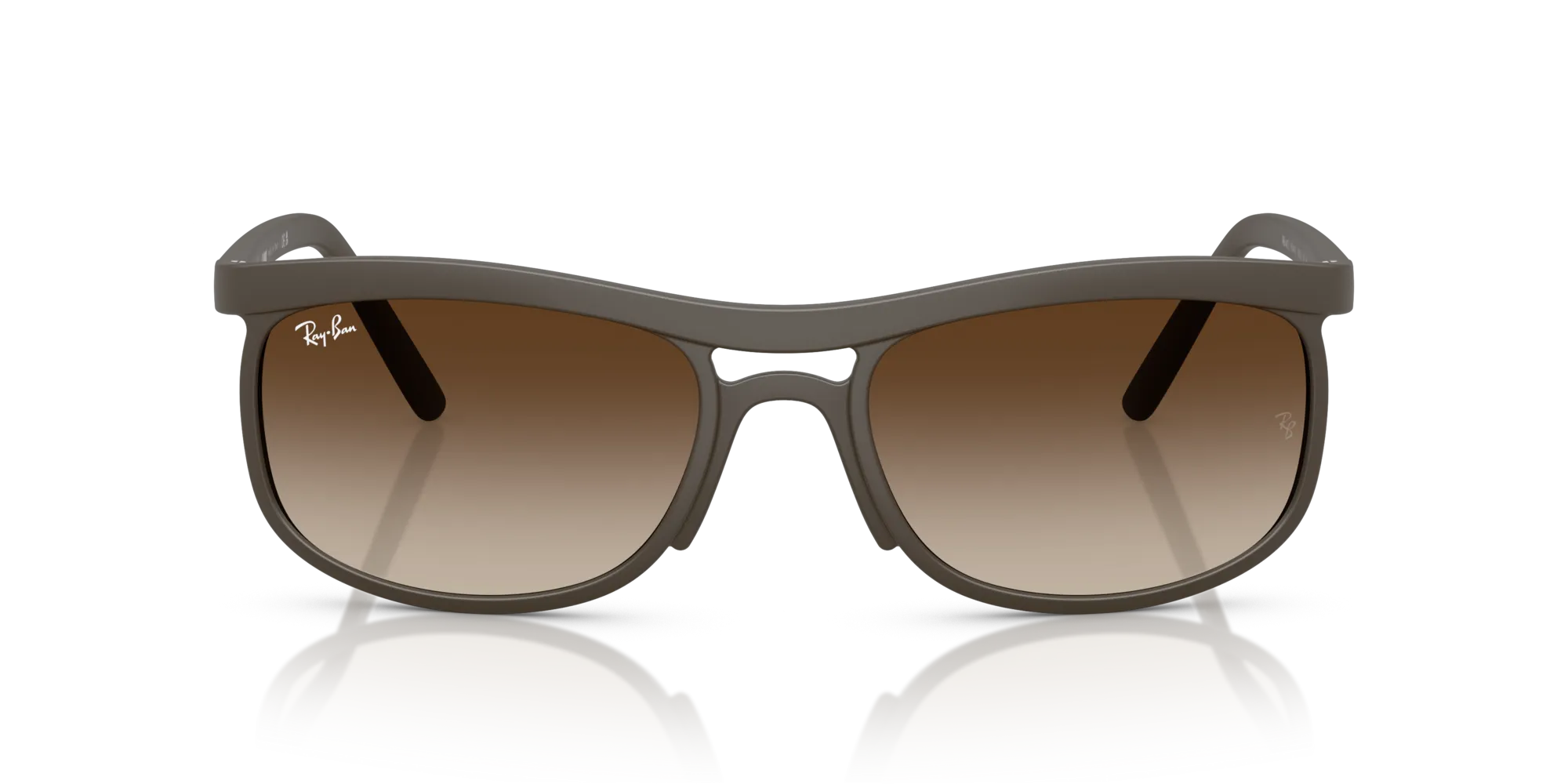 Ray - Ban RB4452 612413 Occhiali da sole Peek Marrone Marrone Squadrata Normale Sfumato - immagine 3