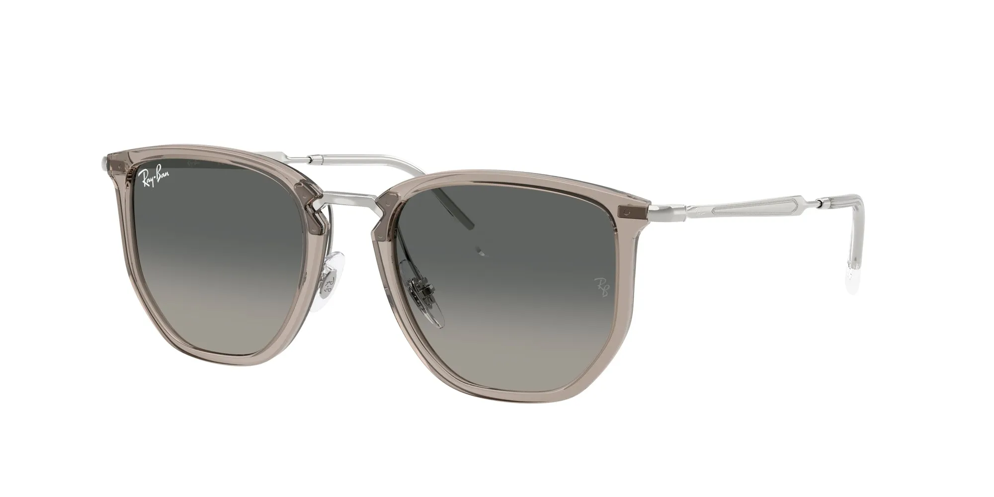 Ray - Ban RB4451 680271 Occhiali da sole Nylon Grigio Grigio Geometrica Normale Sfumato - immagine 1
