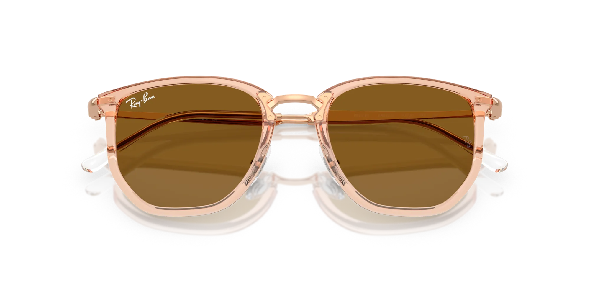 Ray - Ban RB4451 680133 Occhiali da sole Nylon Marrone Marrone Geometrica Normale - immagine 2