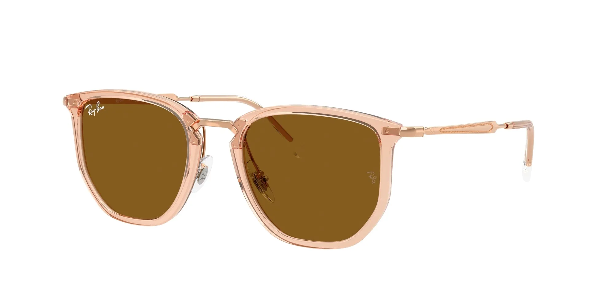 Ray - Ban RB4451 680133 Occhiali da sole Nylon Marrone Marrone Geometrica Normale - immagine 1