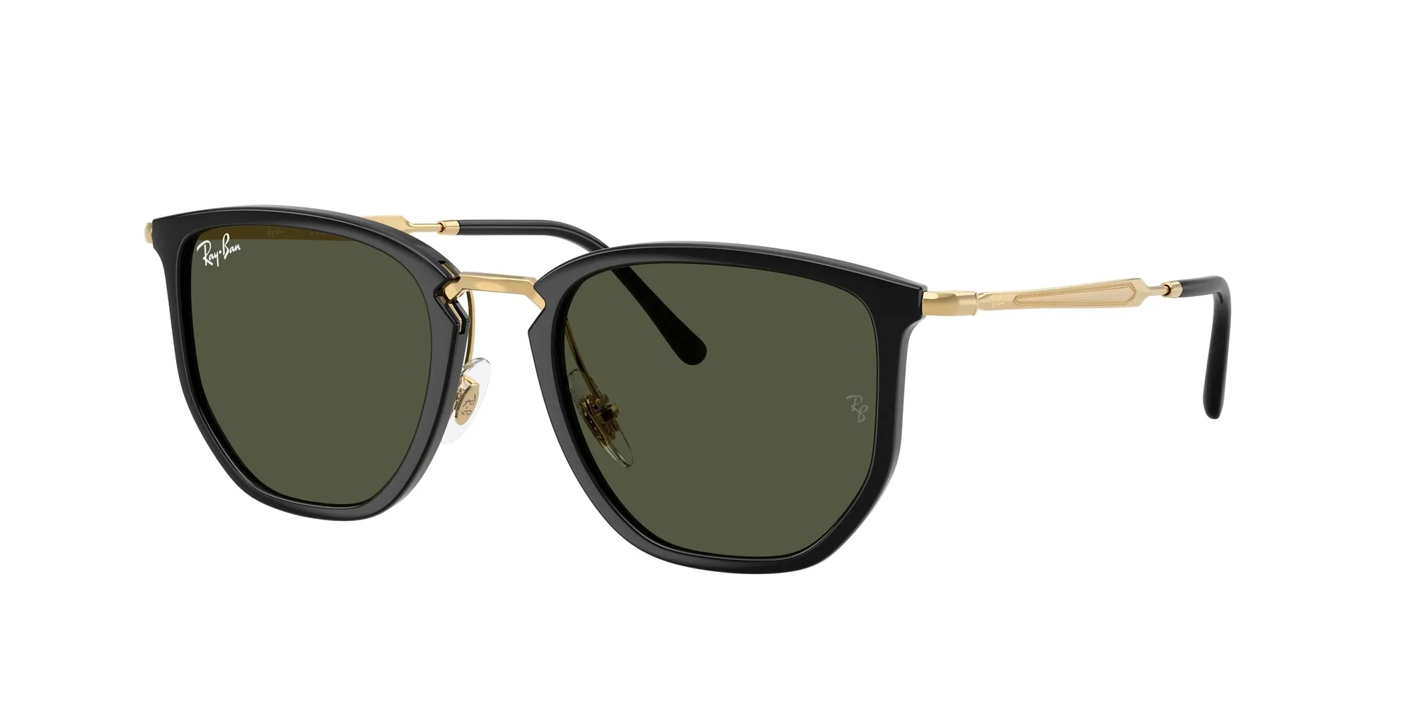 Ray - Ban RB4451 630631 Occhiali da sole Nylon Nero Verde Geometrica Normale - immagine 1