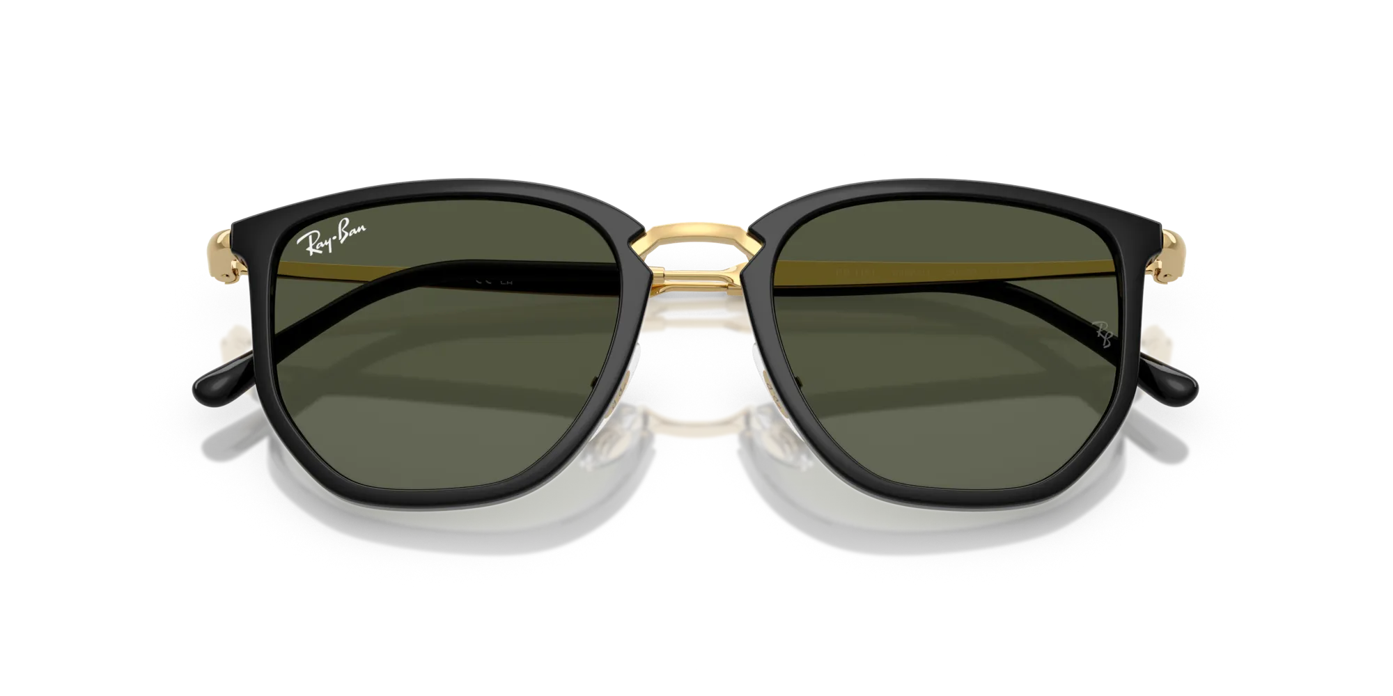 Ray - Ban RB4451 630631 Occhiali da sole Nylon Nero Verde Geometrica Normale - immagine 2