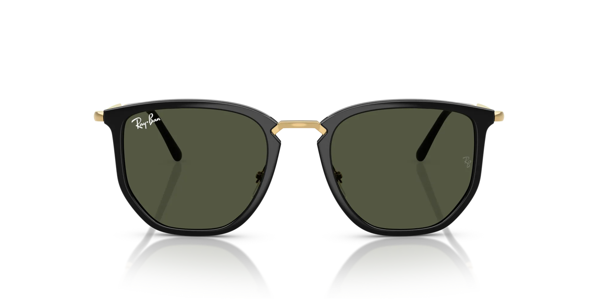 Ray - Ban RB4451 630631 Occhiali da sole Nylon Nero Verde Geometrica Normale - immagine 3
