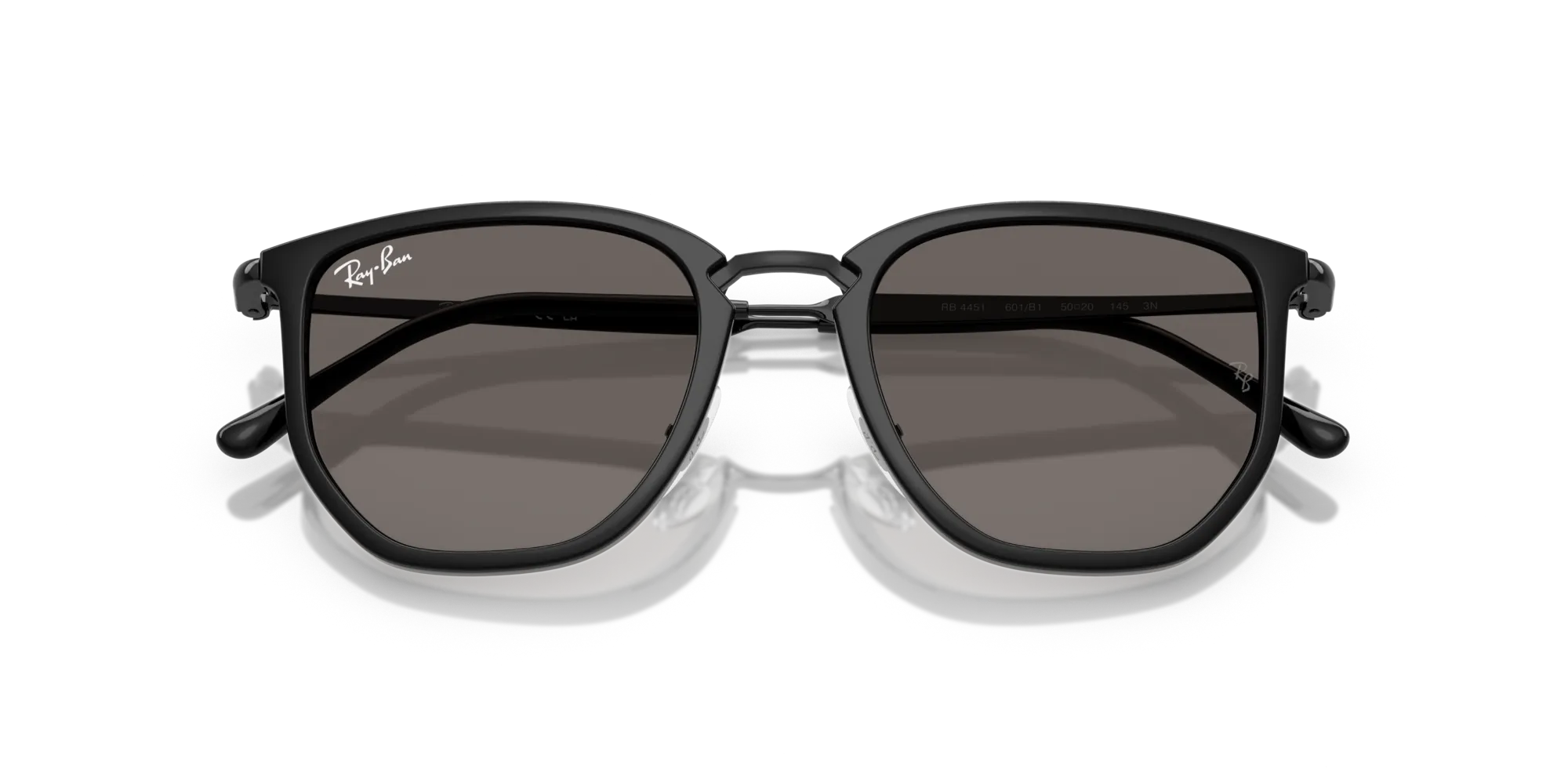 Ray - Ban RB4451 601/B1 Occhiali da sole Nylon Nero Grigio Geometrica Normale - immagine 2