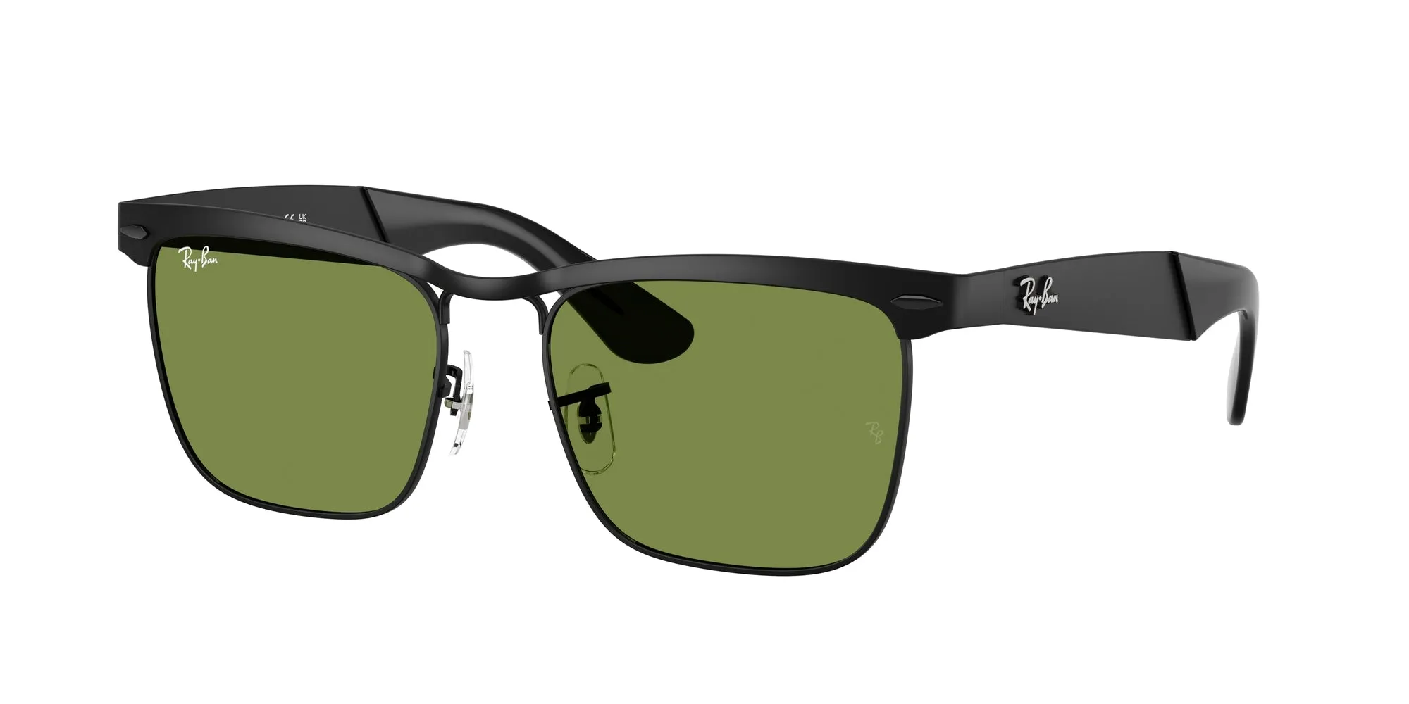 Ray - Ban RB3875 WAYFARER DELUXE 006/4E Occhiali da sole Metallo Nero Verde Squadrata Normale - immagine 1