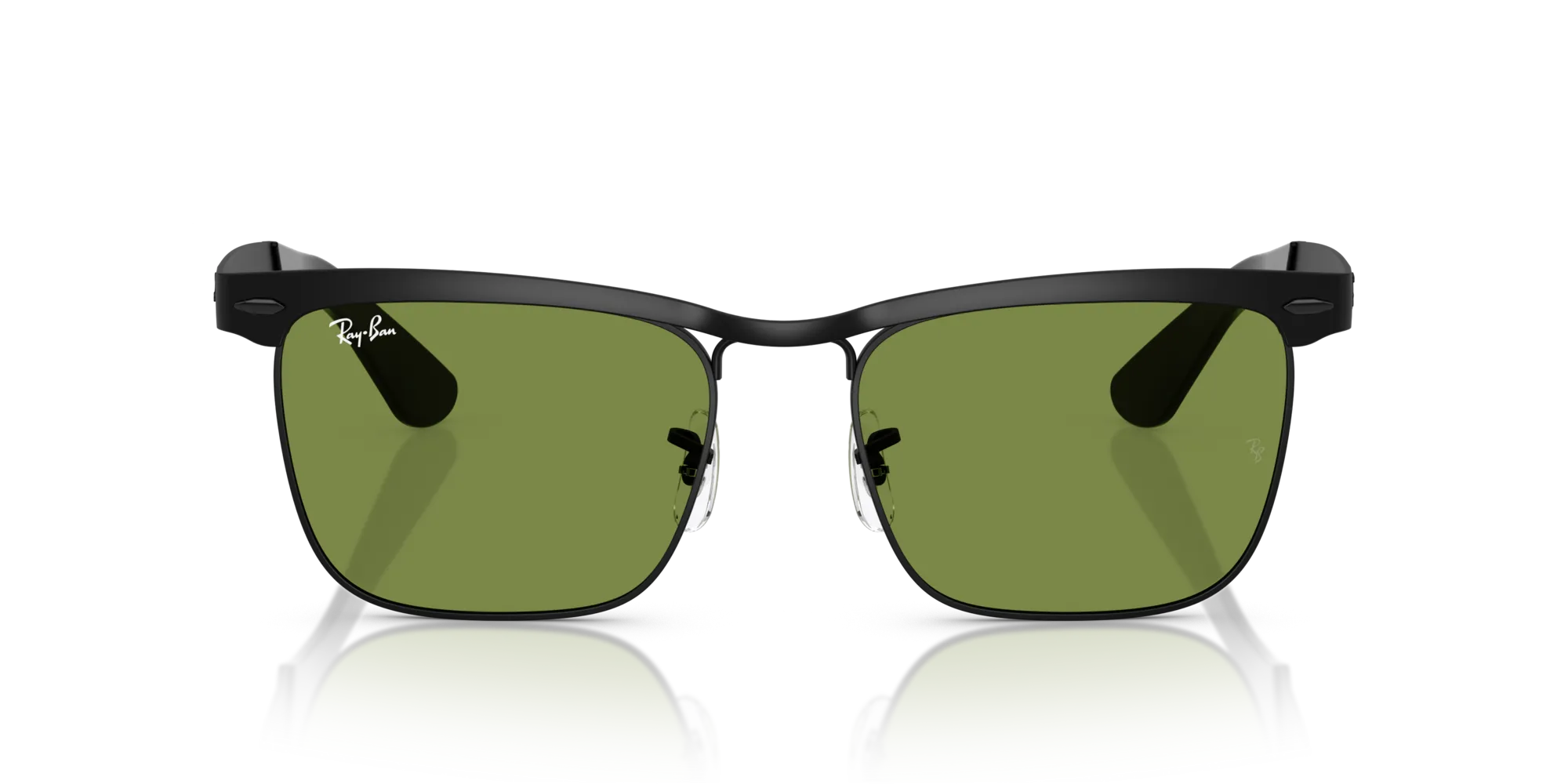 Ray - Ban RB3875 WAYFARER DELUXE 006/4E Occhiali da sole Metallo Nero Verde Squadrata Normale - immagine 3