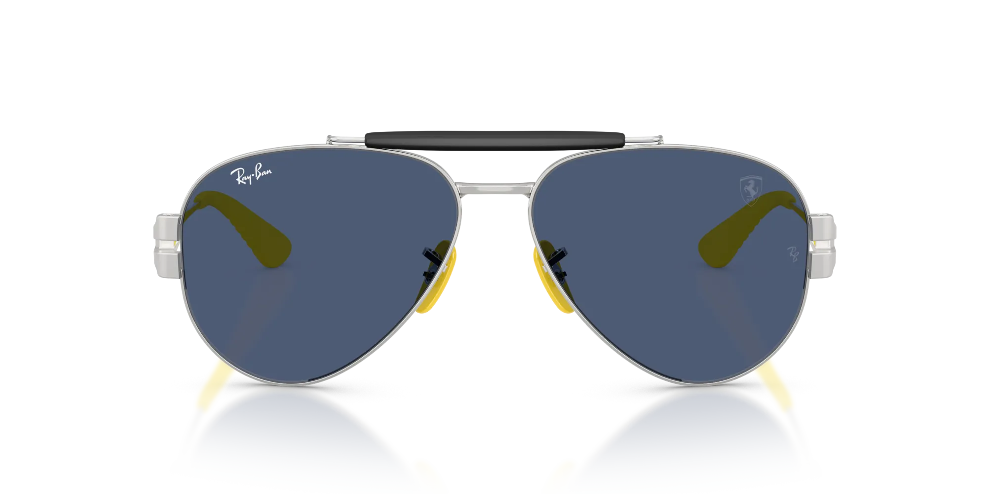 Ray - Ban RB3762M F06480 Occhiali da sole Metallo Argento Blu Pantos Normale - immagine 3