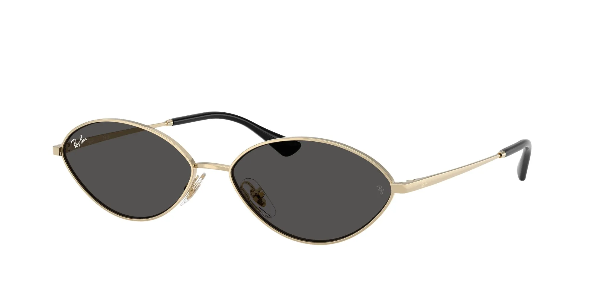 Ray - Ban RB3757 KAI 921387 Occhiali da sole Metallo Oro Grigio Rotonda Normale - immagine 1