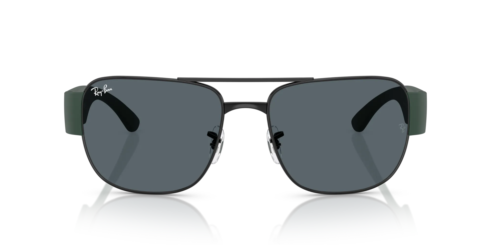 Ray - Ban RB3756 926931 Occhiali da sole Metallo Nero Verde Squadrata Normale - immagine 3
