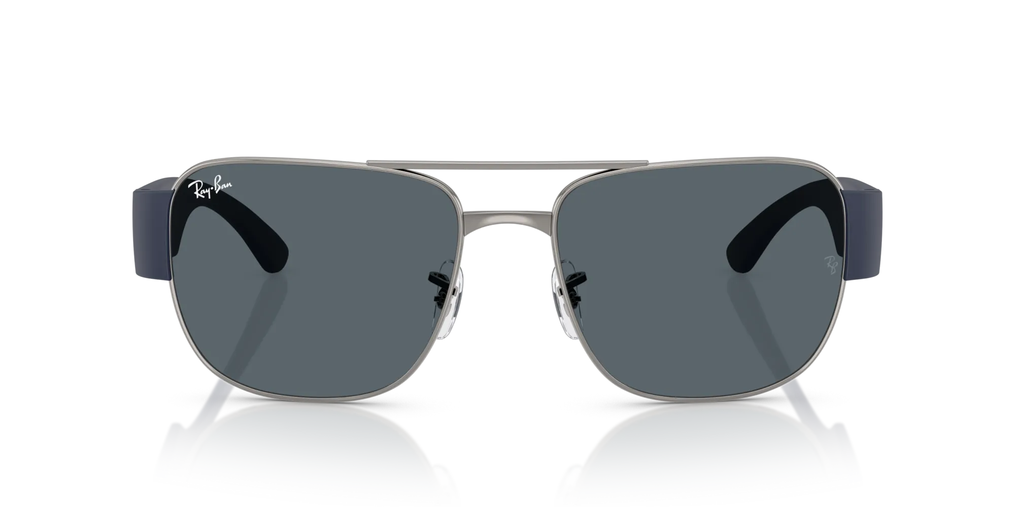 Ray - Ban RB3756 004/R5 Occhiali da sole Metallo Grigio Blu Squadrata Normale - immagine 3
