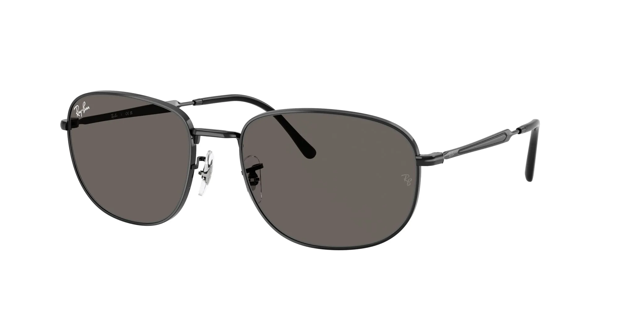 Ray - Ban RB3754 002/B1 Occhiali da sole Metallo Nero Grigio Pillow Normale - immagine 1