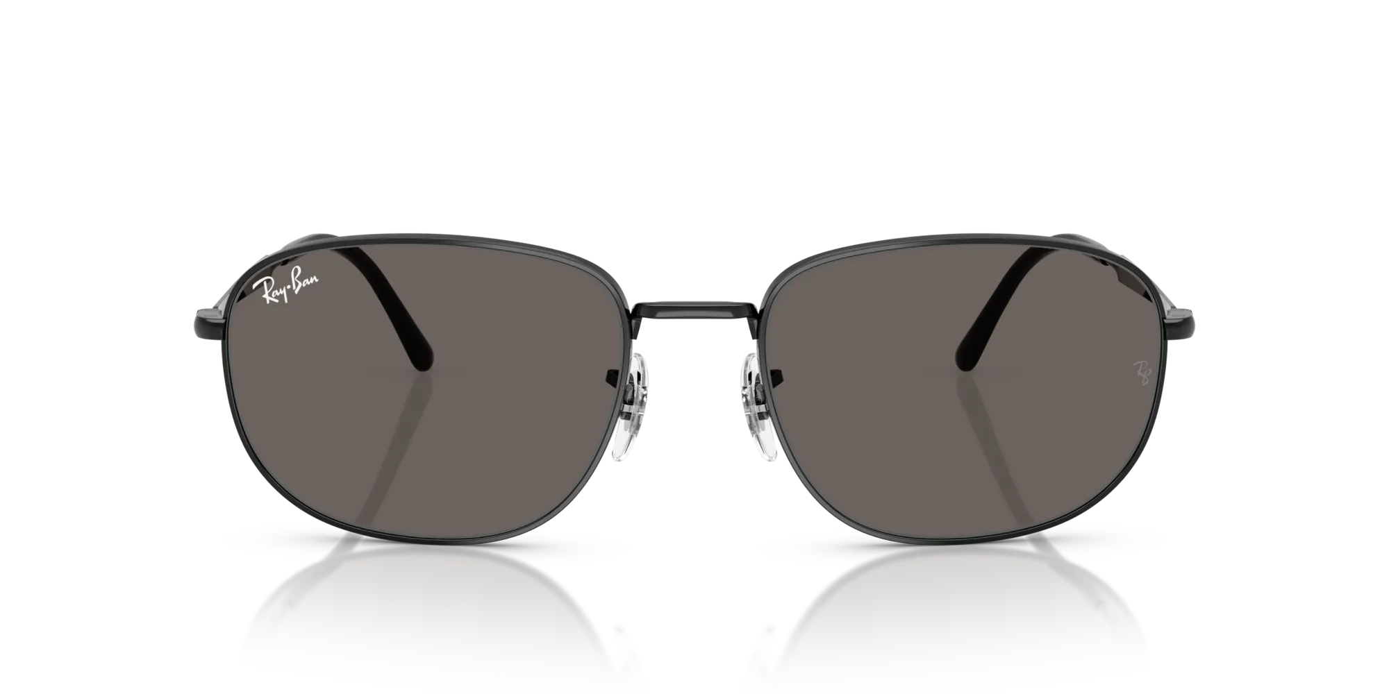 Ray - Ban RB3754 002/B1 Occhiali da sole Metallo Nero Grigio Pillow Normale - immagine 3
