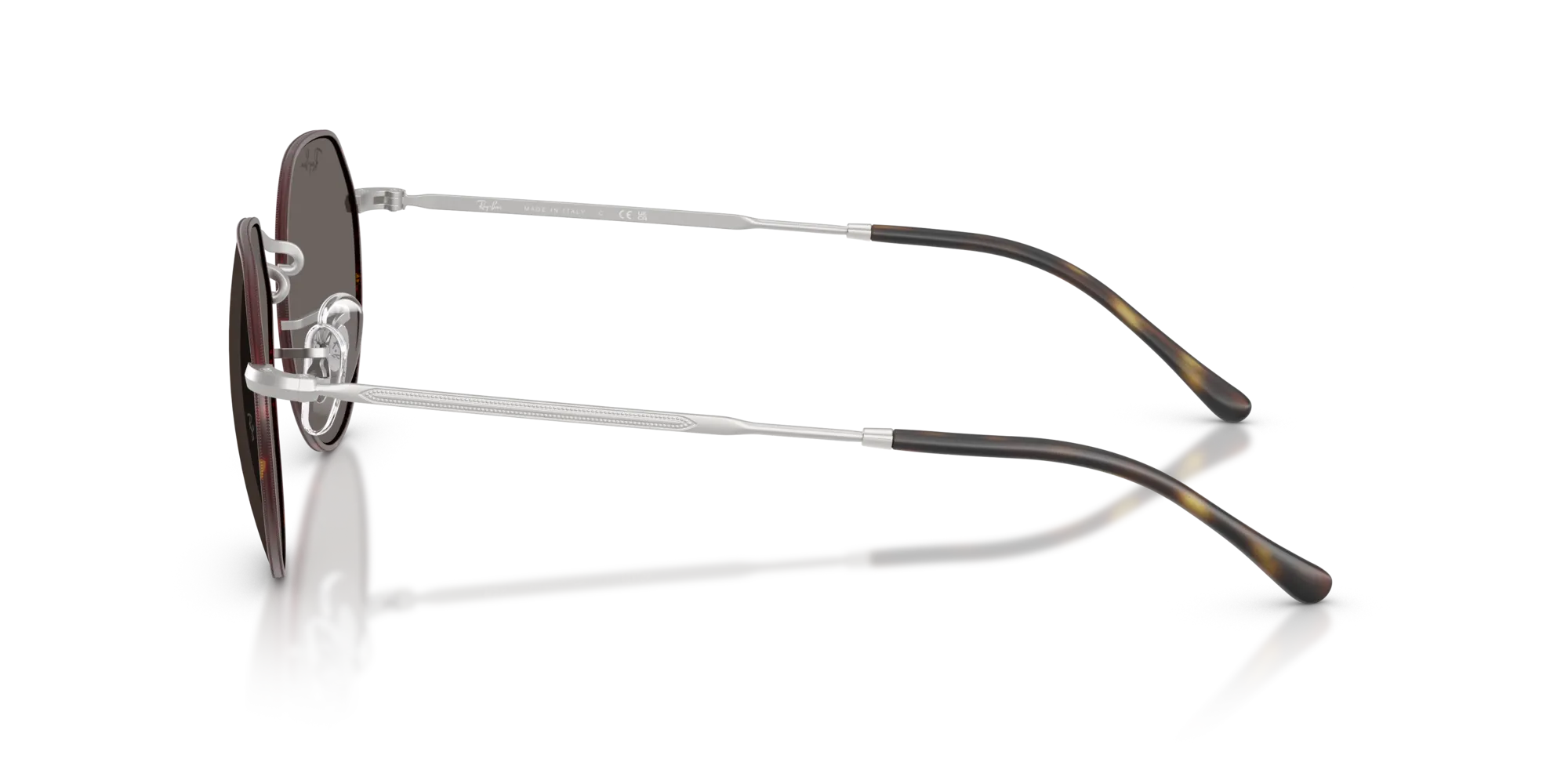 Ray - Ban RB3565 JACK 9277B1 Occhiali da sole Metallo Havana Grigio Geometrica Normale - immagine 4