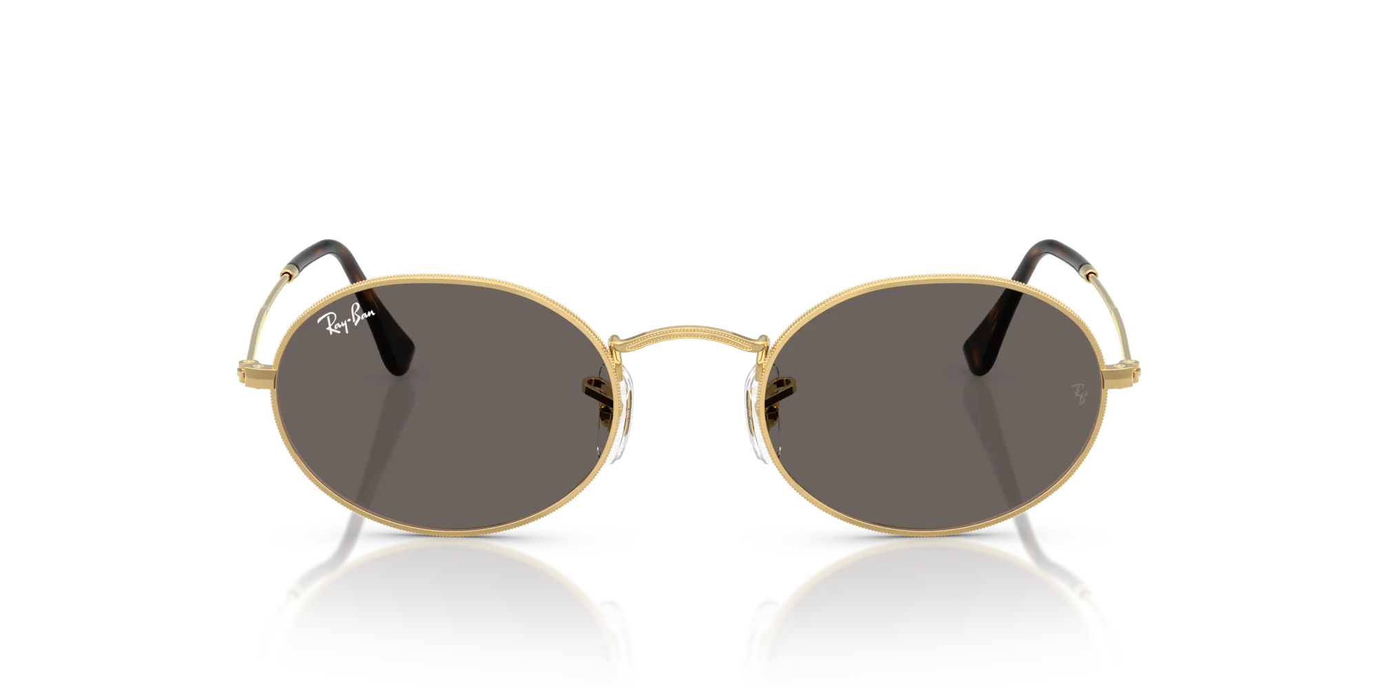Ray - Ban RB3547N OVAL 001/B1 Occhiali da sole Metallo Oro Grigio Rotonda Normale - immagine 3