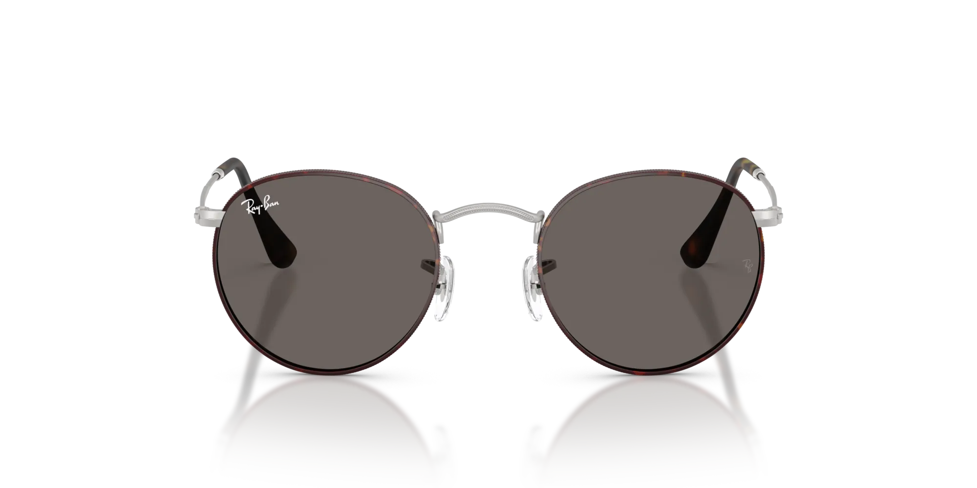 Ray - Ban RB3447 ROUND METAL 9277B1 Occhiali da sole Metallo Havana Grigio Rotonda Normale - immagine 3