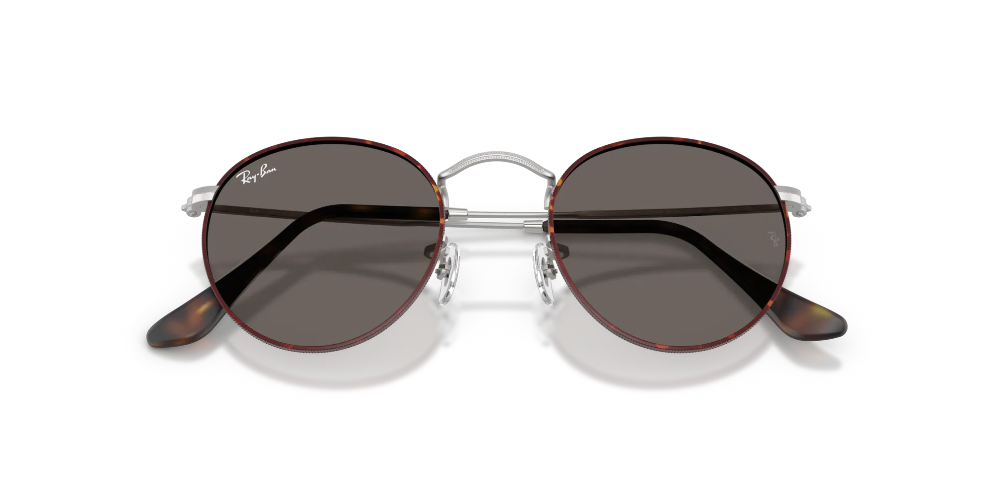 Ray - Ban RB3447 ROUND METAL 9277B1 Occhiali da sole Metallo Havana Grigio Rotonda Normale - immagine 2