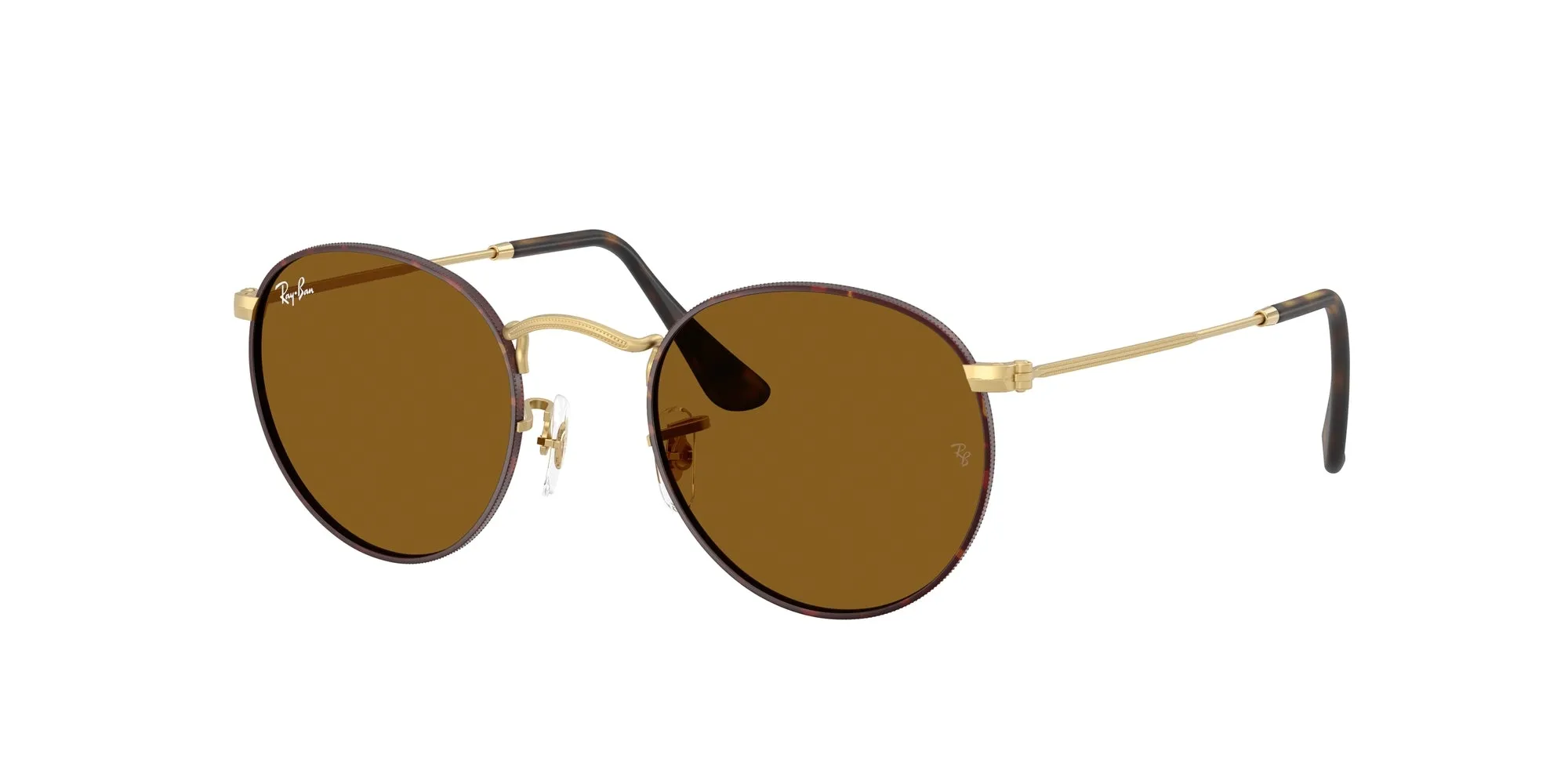 Ray - Ban RB3447 ROUND METAL 927533 Occhiali da sole Metallo Havana Marrone Rotonda Normale - immagine 1