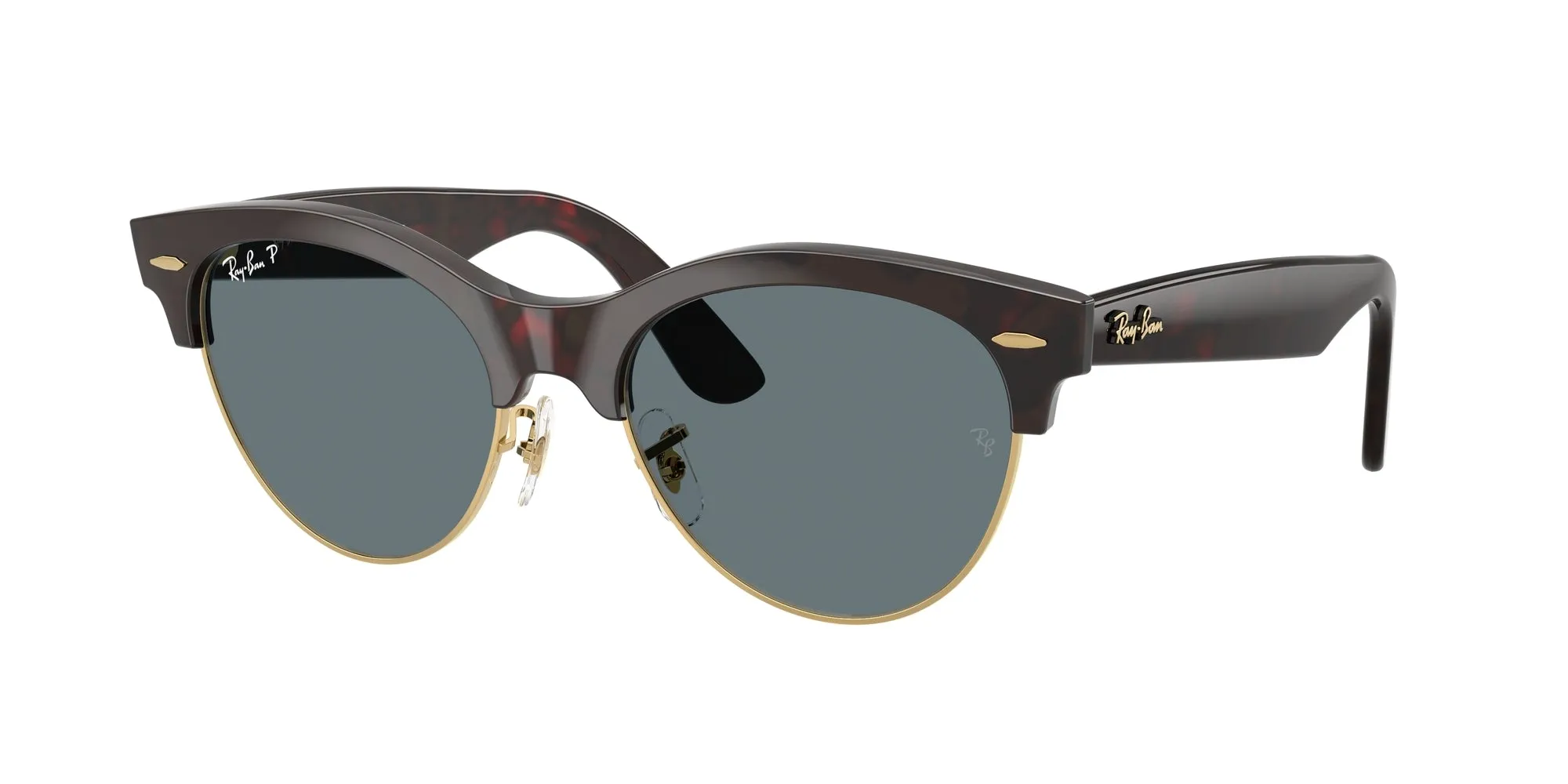 Ray - Ban RB2341 CLUBMASTER WAY 990/3R Occhiali da sole Acetato Havana Blu Squadrata Polarizzata - immagine 1