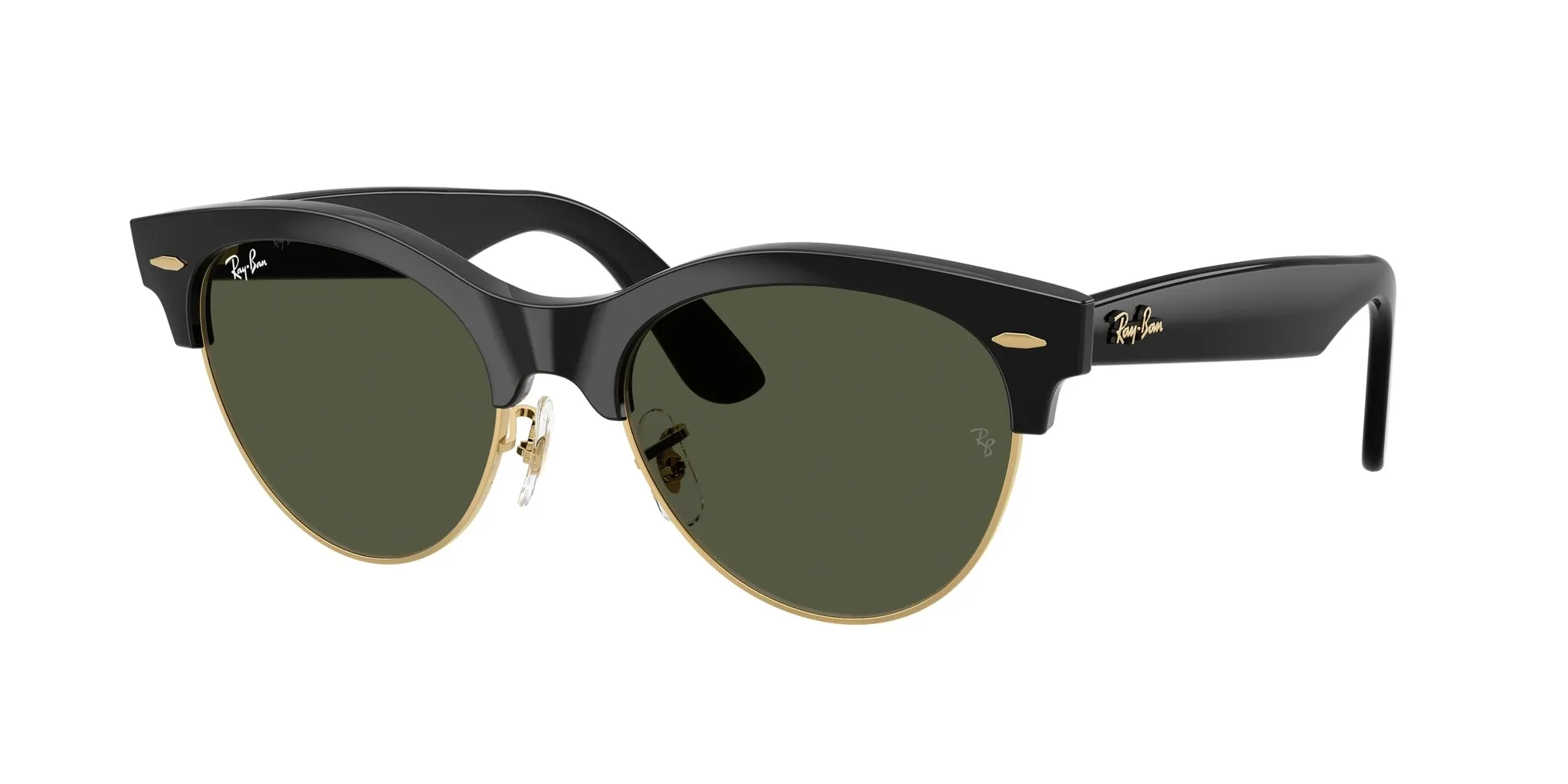 Ray - Ban RB2341 CLUBMASTER WAY 901/31 Occhiali da sole Acetato Nero Verde Squadrata Normale - immagine 1
