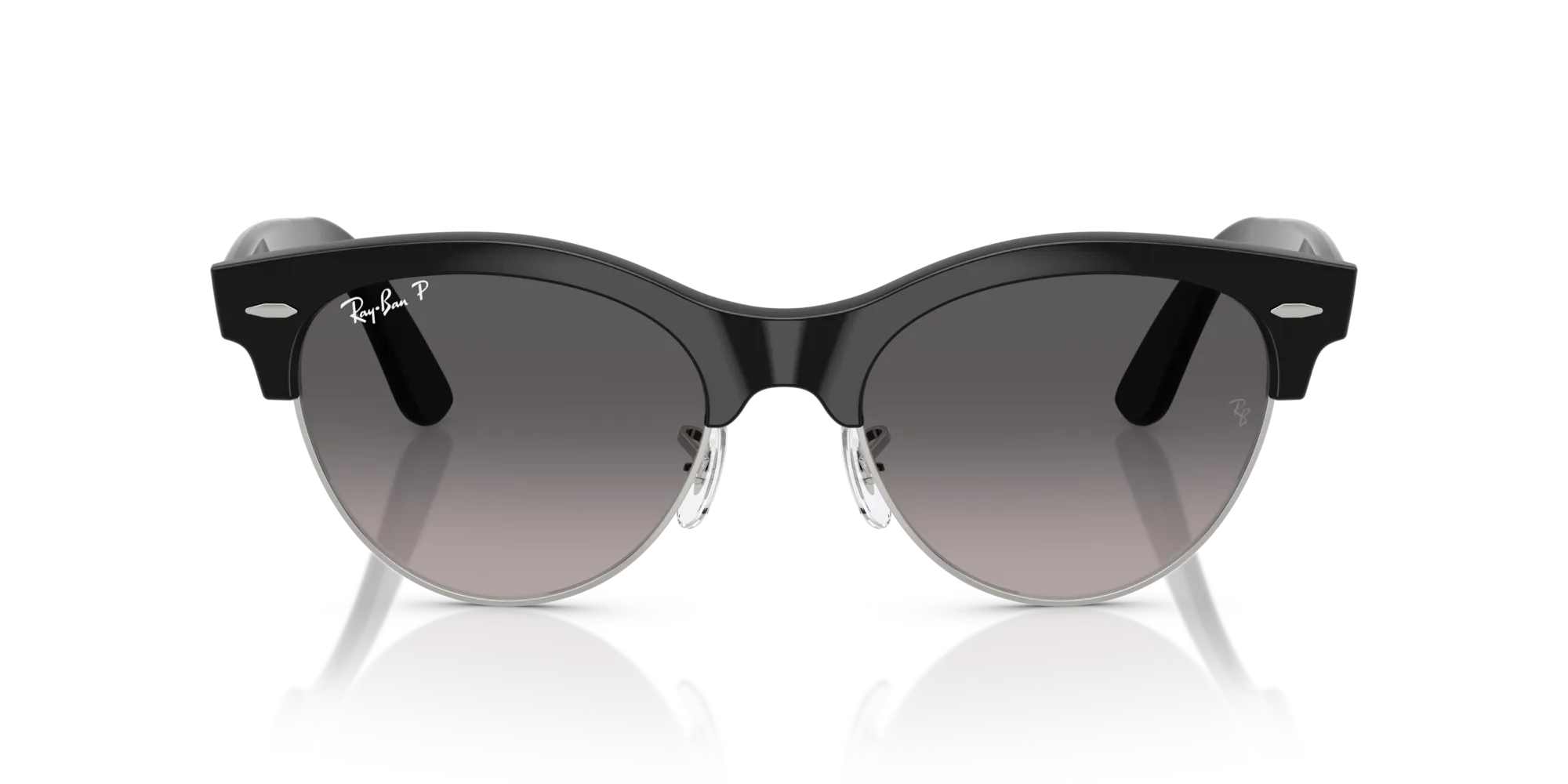 Ray - Ban RB2341 CLUBMASTER WAY 1354M3 Occhiali da sole Acetato Nero Grigio Squadrata Polarizzata Sfumato - immagine 3