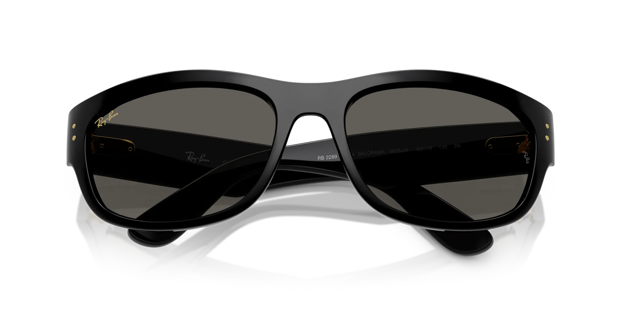 Ray - Ban RB2289 MEGA BALORAMA 6826J5 Occhiali da sole Acetato Nero Pillow Normale - immagine 2