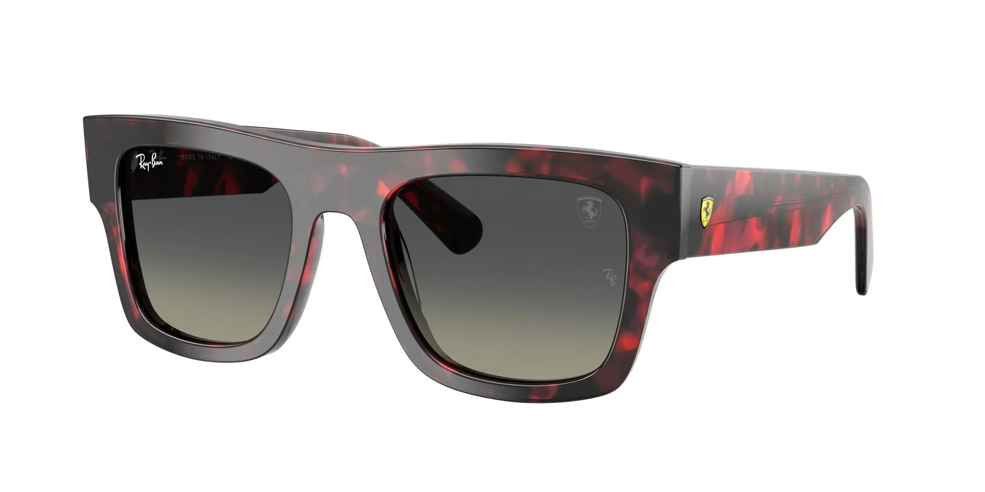 Ray - Ban RB2217M F70511 Occhiali da sole Acetato Tartaruga Grigio Squadrata Normale Sfumato - immagine 1
