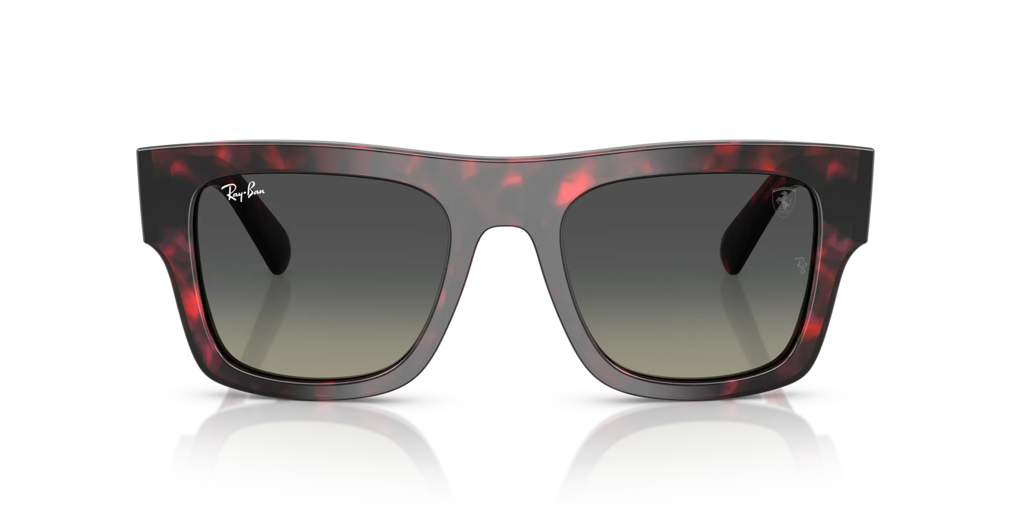Ray - Ban RB2217M F70511 Occhiali da sole Acetato Tartaruga Grigio Squadrata Normale Sfumato - immagine 3