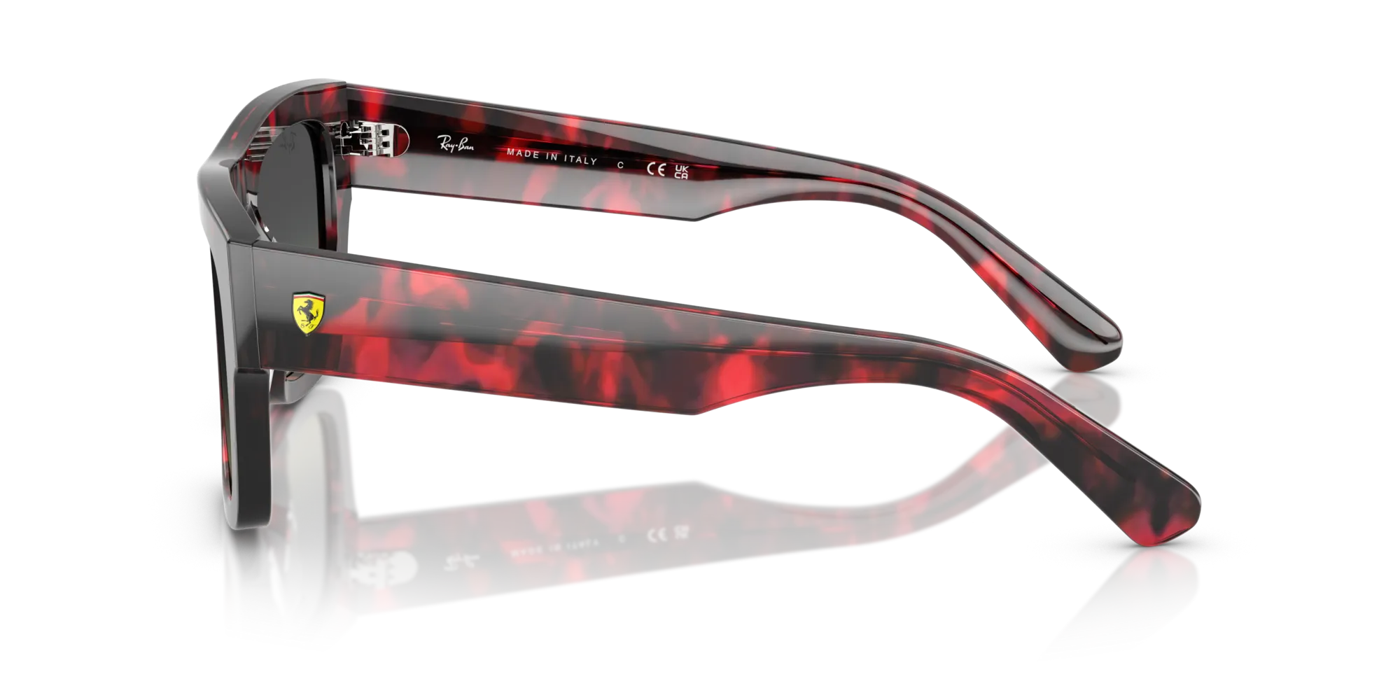 Ray - Ban RB2217M F70511 Occhiali da sole Acetato Tartaruga Grigio Squadrata Normale Sfumato - immagine 4