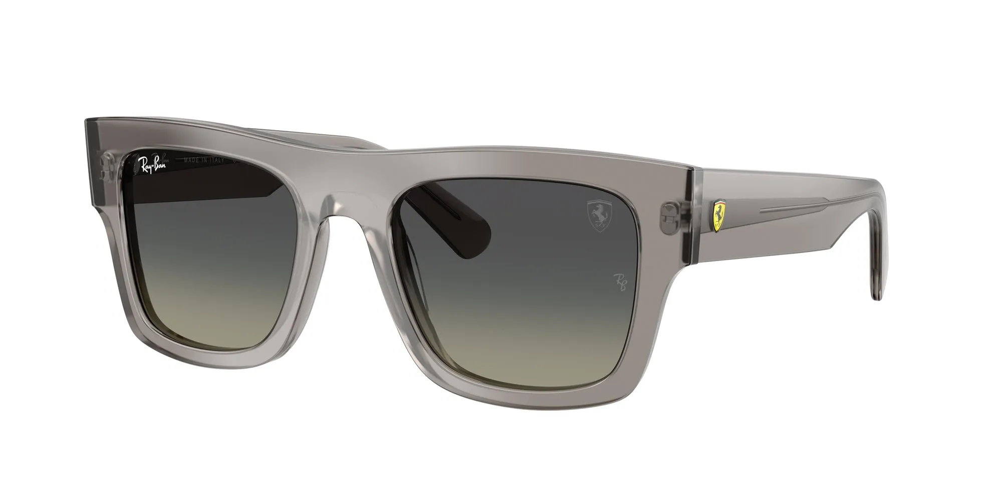 Ray - Ban RB2217M F70411 Occhiali da sole Acetato Grigio Grigio Squadrata Normale Sfumato - immagine 1
