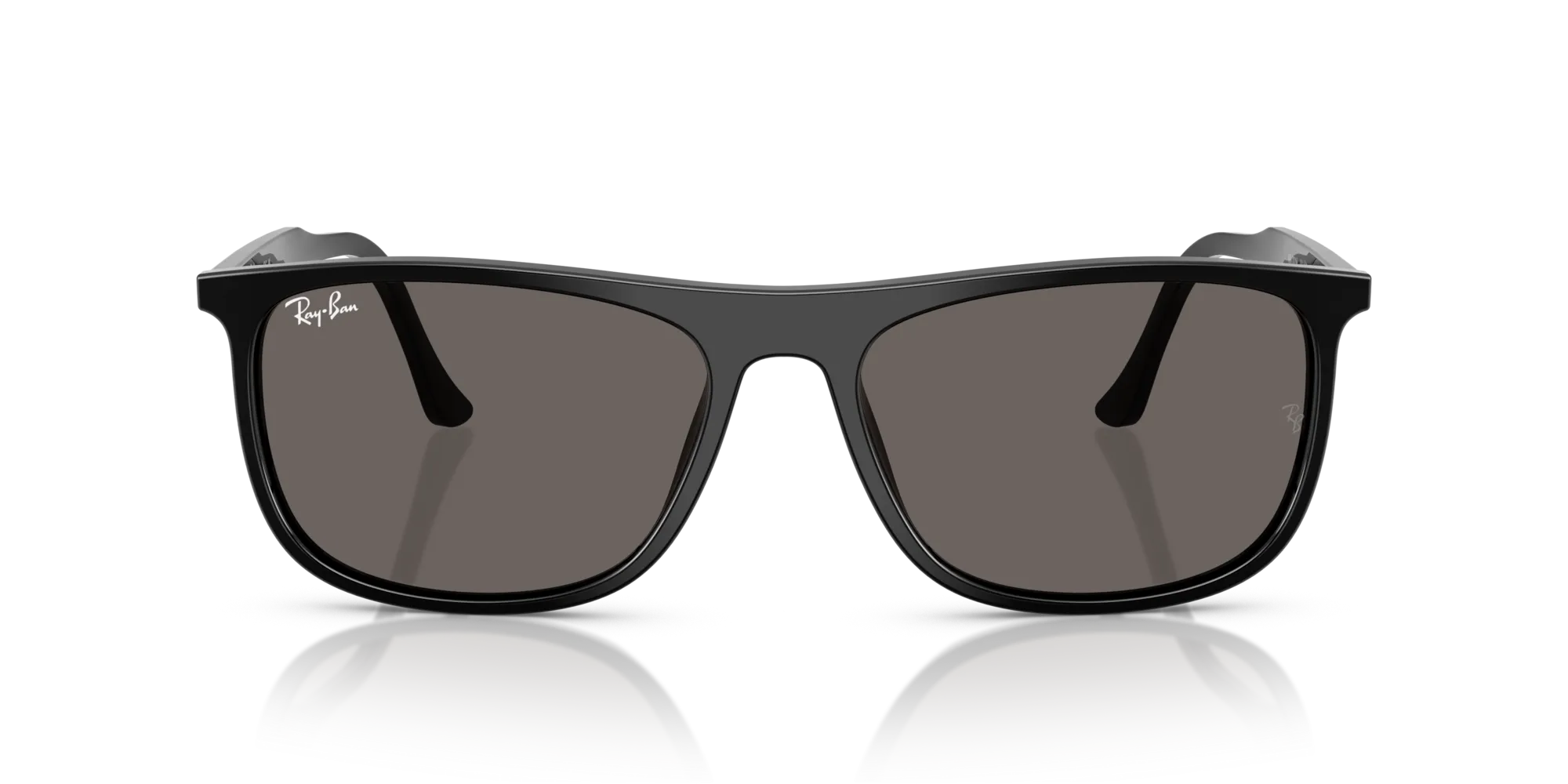 Ray - Ban RB2216 901/B1 Occhiali da sole Acetato Nero Grigio Squadrata Normale - immagine 3