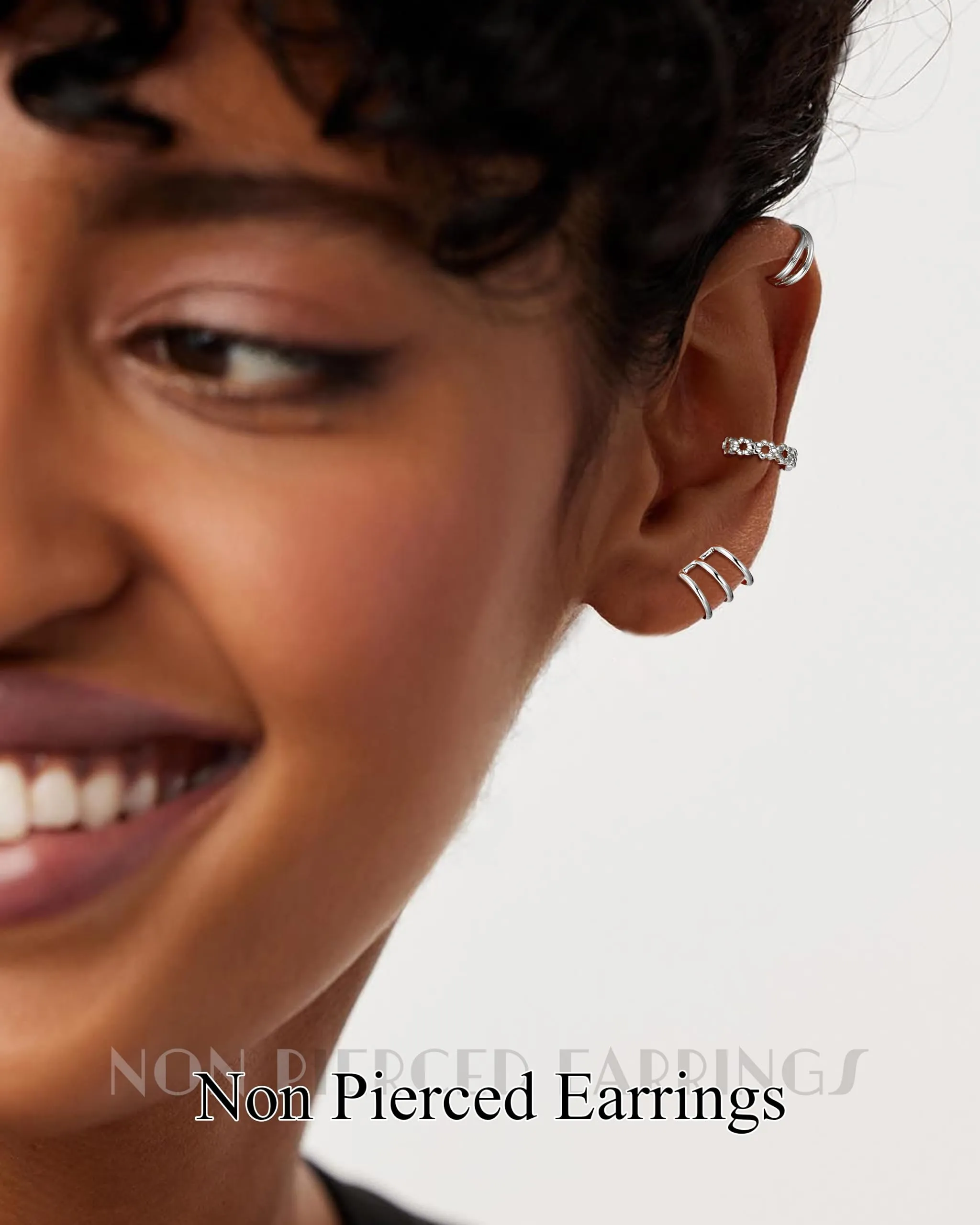 Orazio 20Pcs Orecchio Clip Helix Polsino Orecchio Non Piercing Orecchini - immagine 4