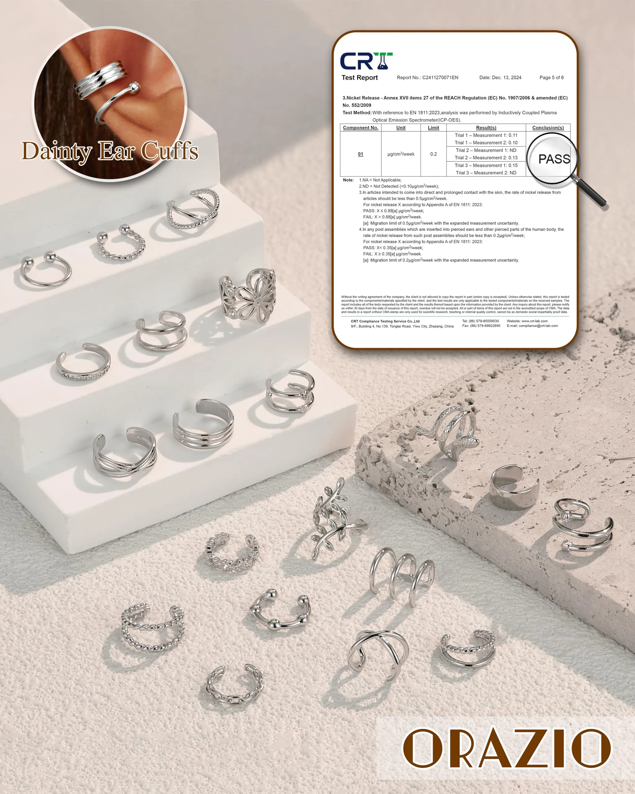 Orazio 20Pcs Orecchio Clip Helix Polsino Orecchio Non Piercing Orecchini - immagine 6