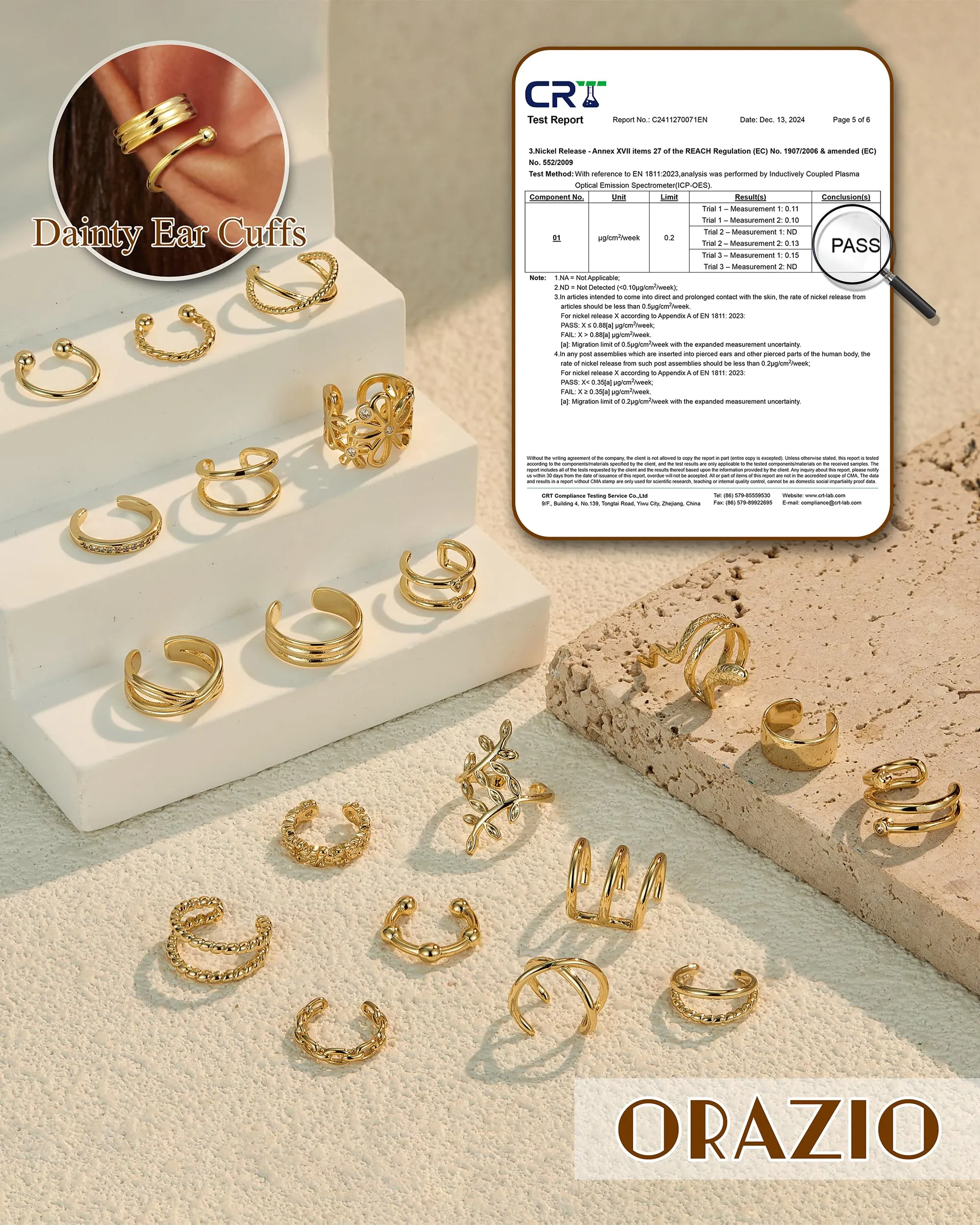 Orazio 20Pcs Orecchio Clip Helix Polsino Orecchio Non Piercing Orecchini - immagine 6