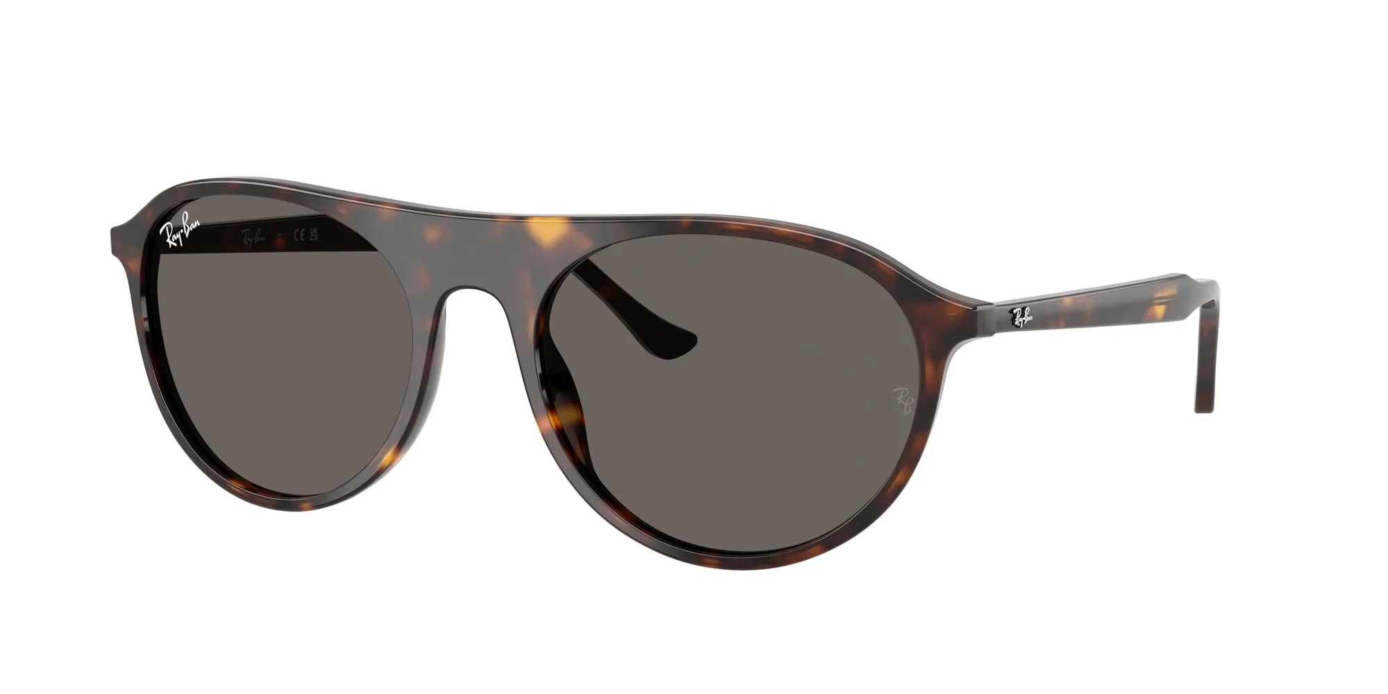Ray - Ban RB2215 902/B1 Occhiali da sole Acetato Tartaruga Grigio Squadrata Normale - immagine 1