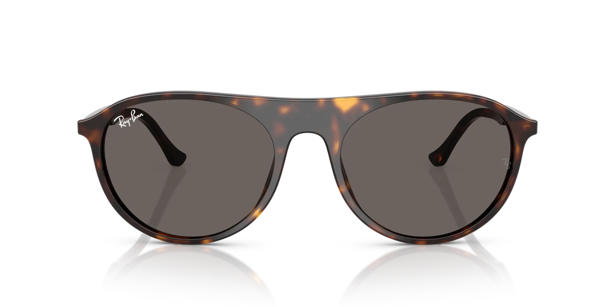 Ray - Ban RB2215 902/B1 Occhiali da sole Acetato Tartaruga Grigio Squadrata Normale - immagine 3