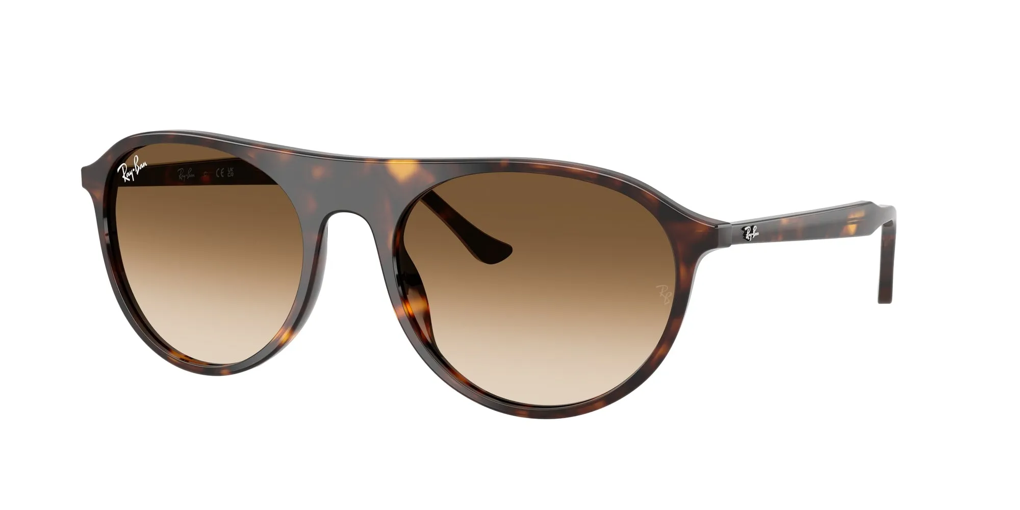 Ray - Ban RB2215 902/51 Occhiali da sole Acetato Tartaruga Marrone Squadrata Normale Sfumato - immagine 1